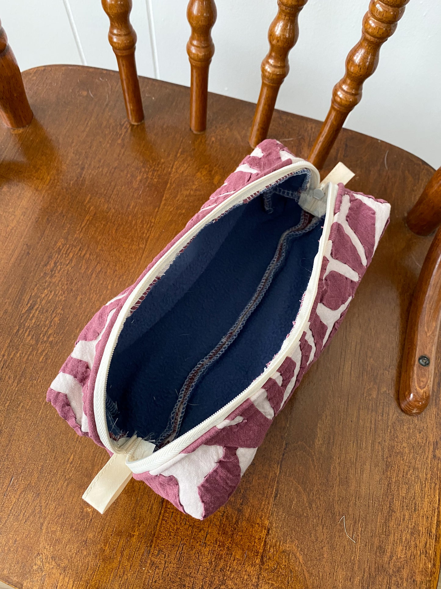 Upcycled Vintage Toiletry Bag - Small