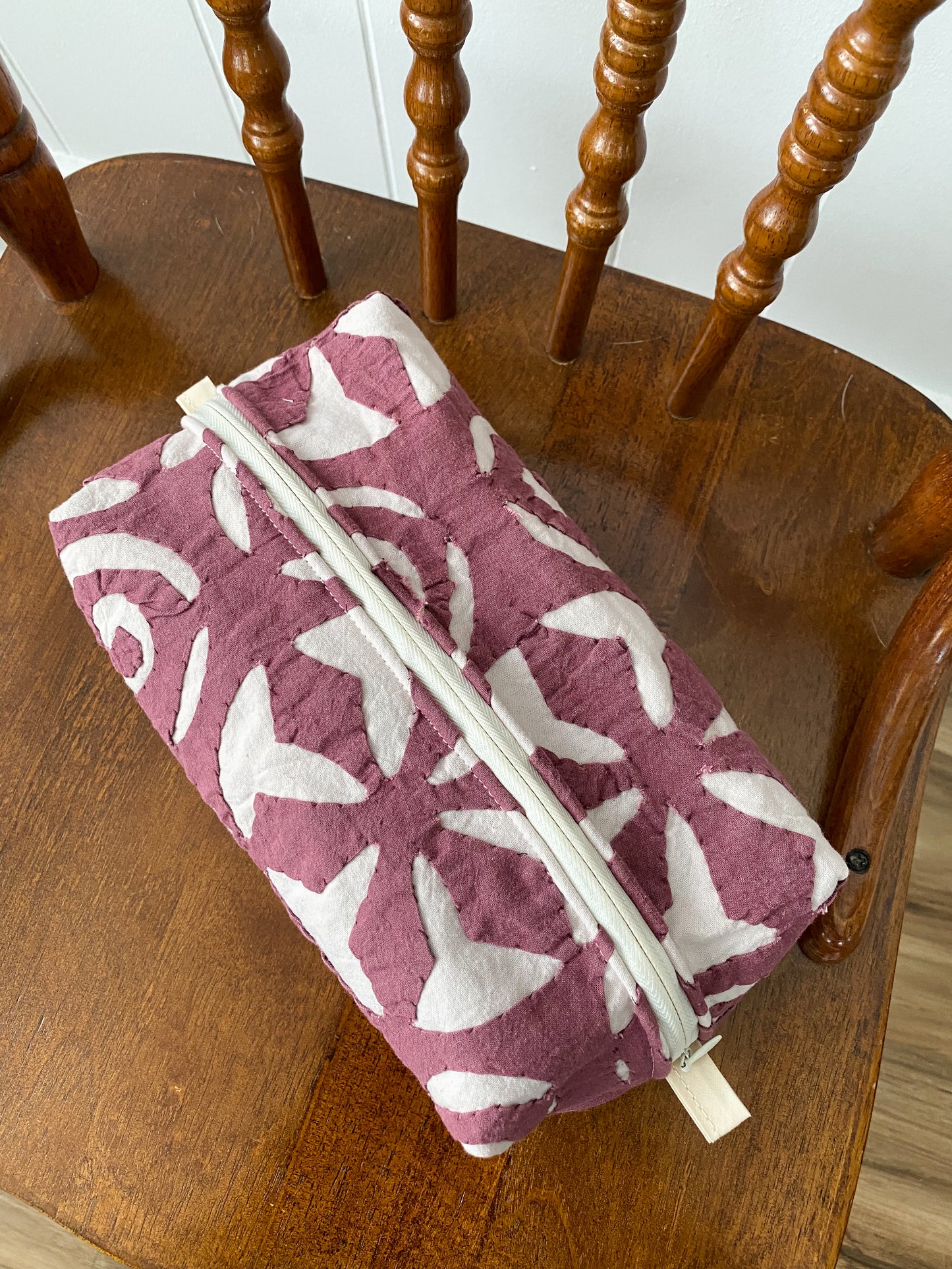 Upcycled Vintage Toiletry Bag - Medium