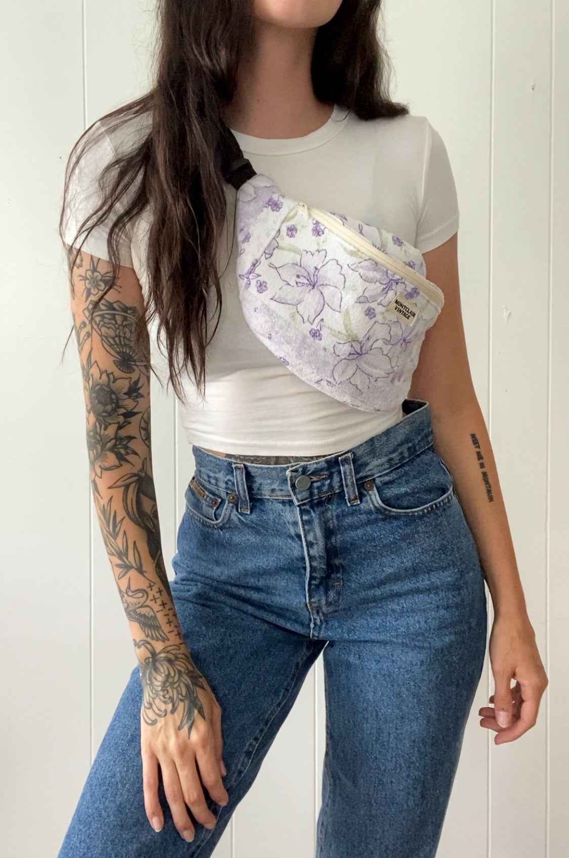 Upcycled Floral Fanny Pack