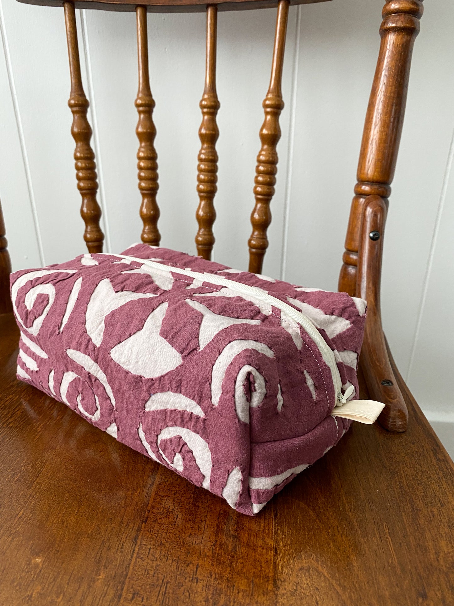 Upcycled Vintage Toiletry Bag - Medium