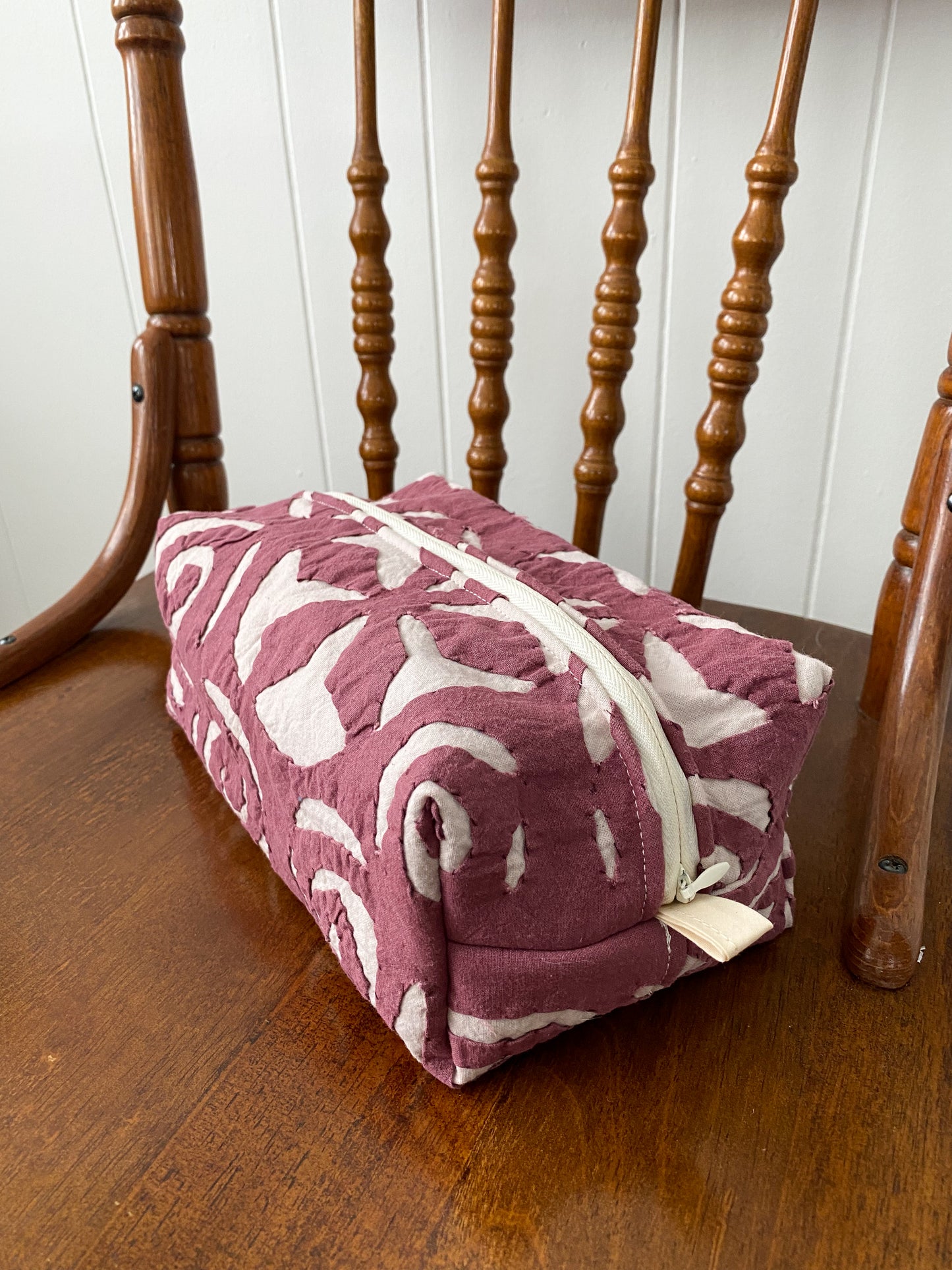 Upcycled Vintage Toiletry Bag - Medium