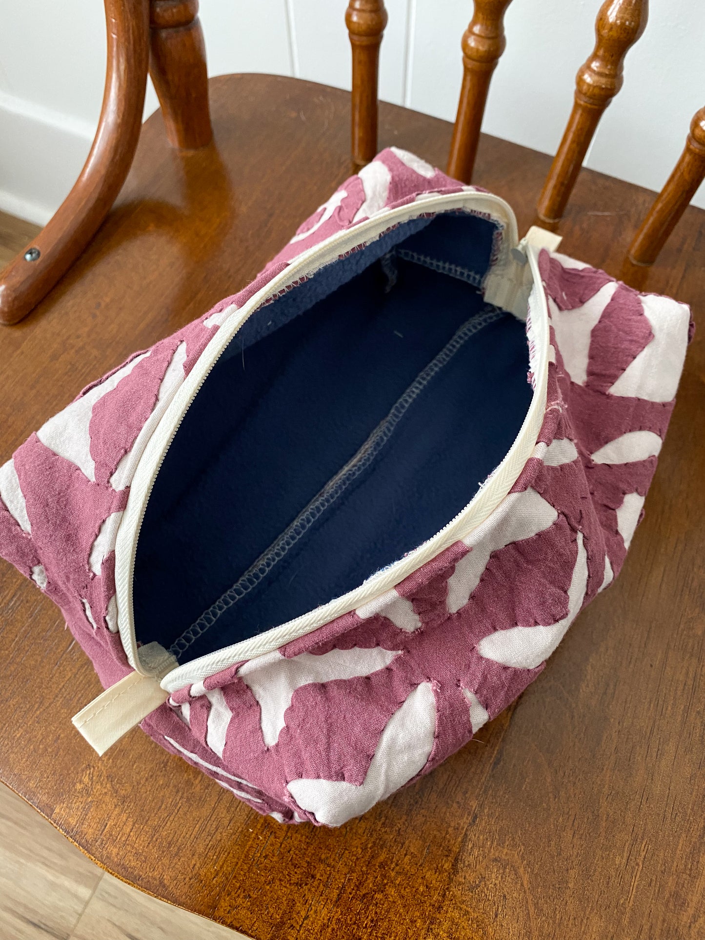 Upcycled Vintage Toiletry Bag - Medium