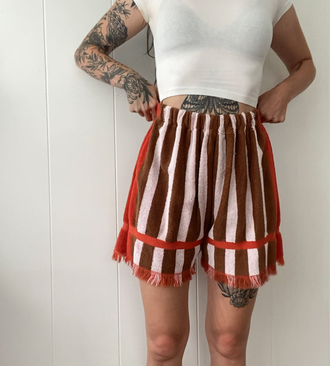 Reworked Vintage Towel Shorts