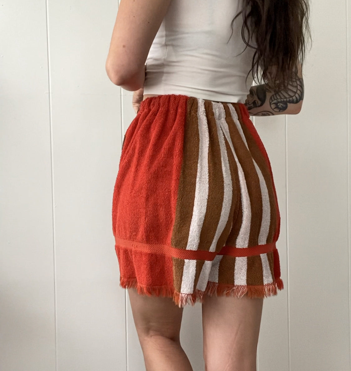 Reworked Vintage Towel Shorts