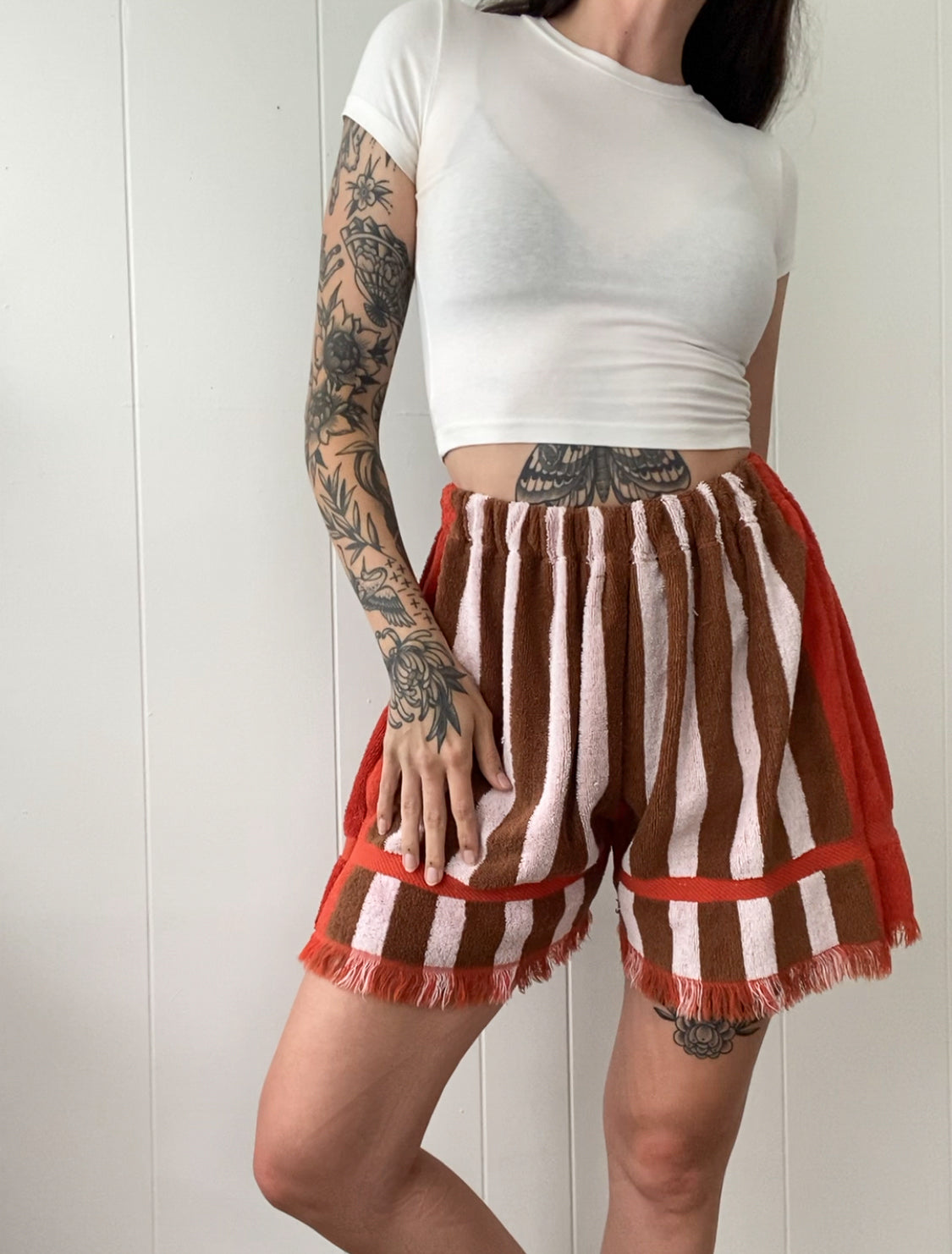 Reworked Vintage Towel Shorts