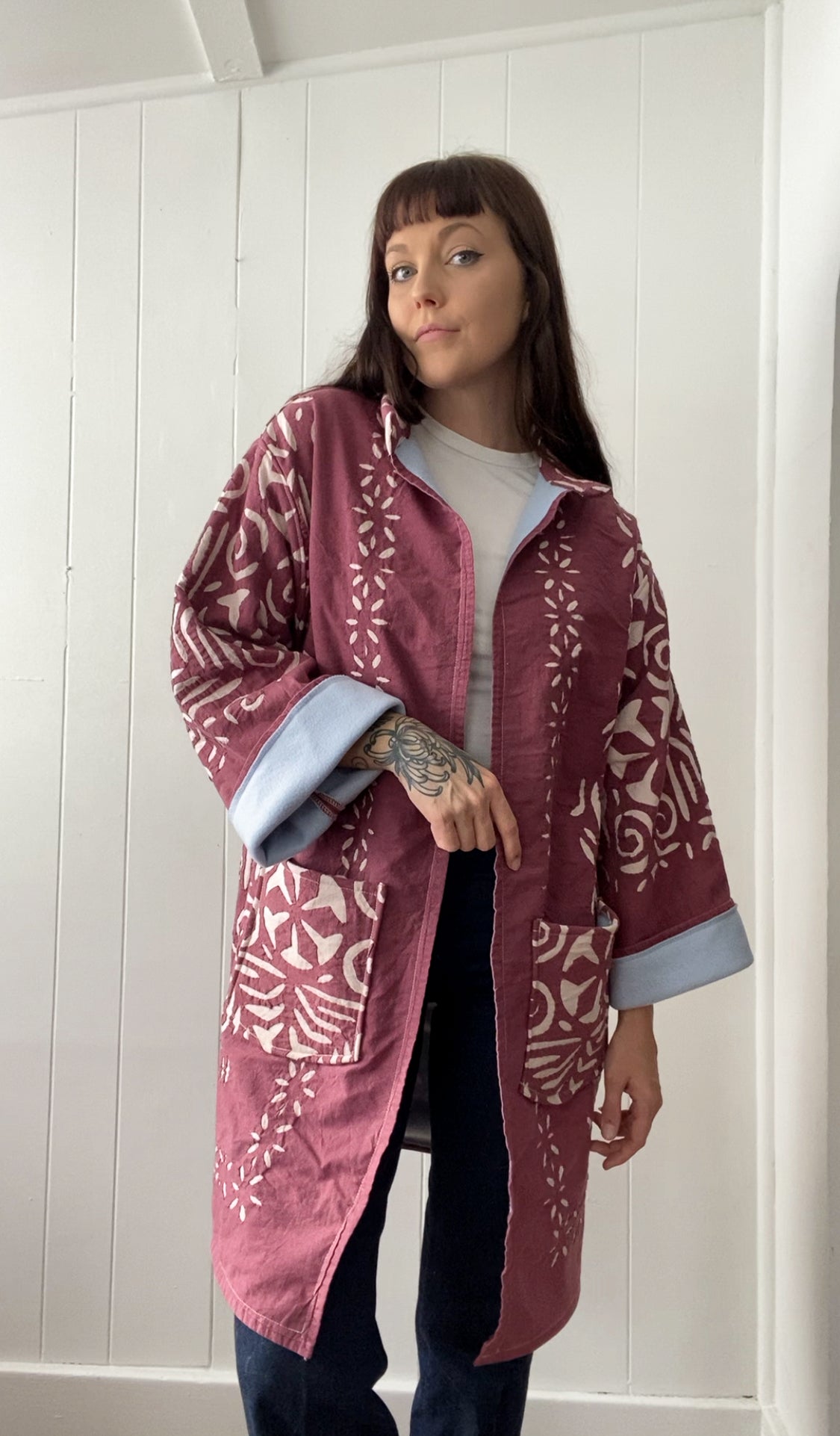 Upcycled Vintage Blanket Coat