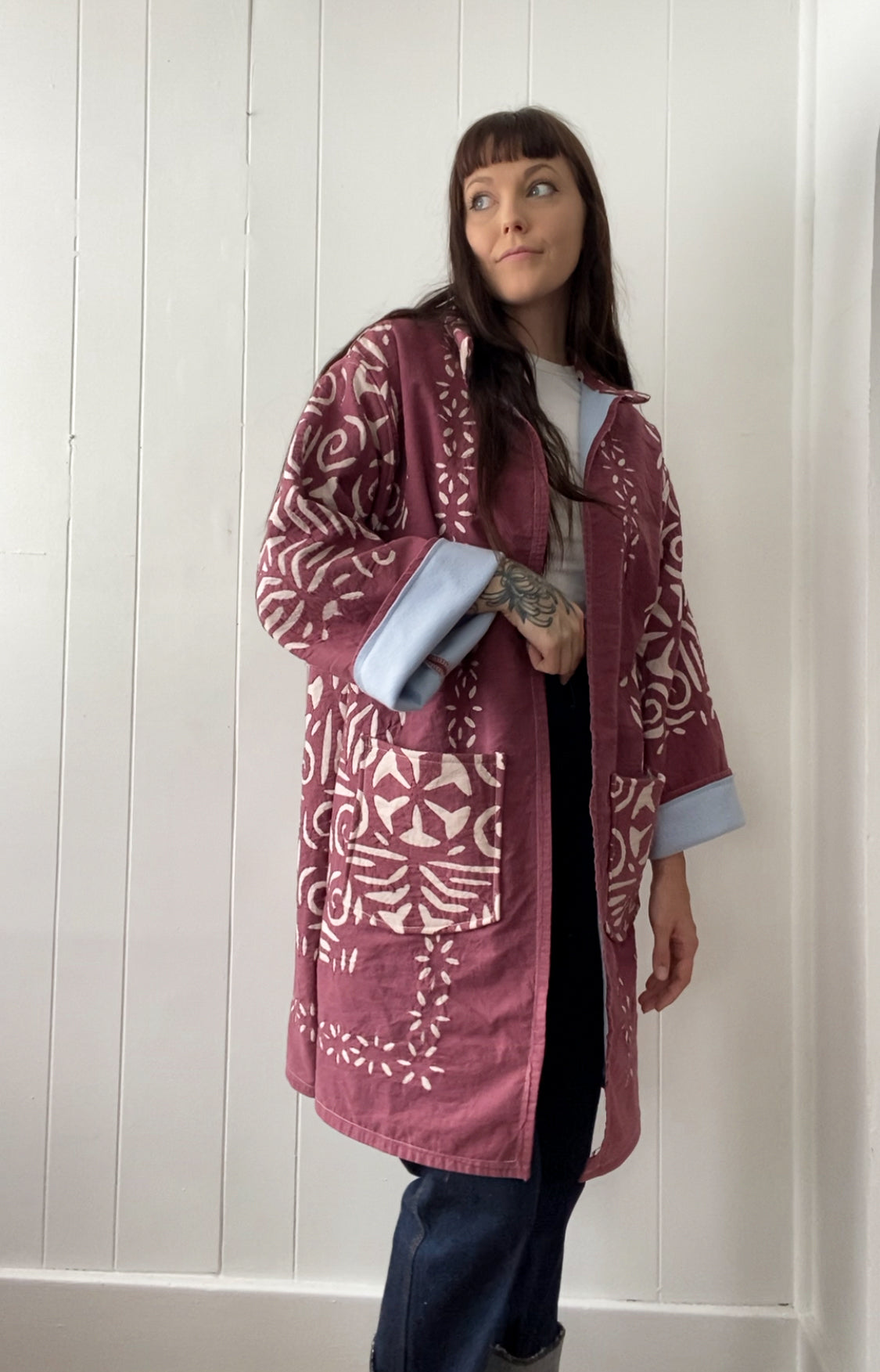 Upcycled Vintage Blanket Coat