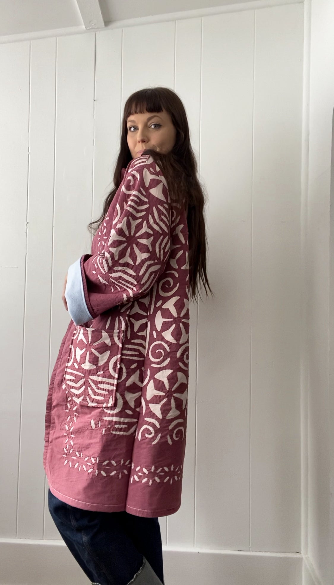 Upcycled Vintage Blanket Coat