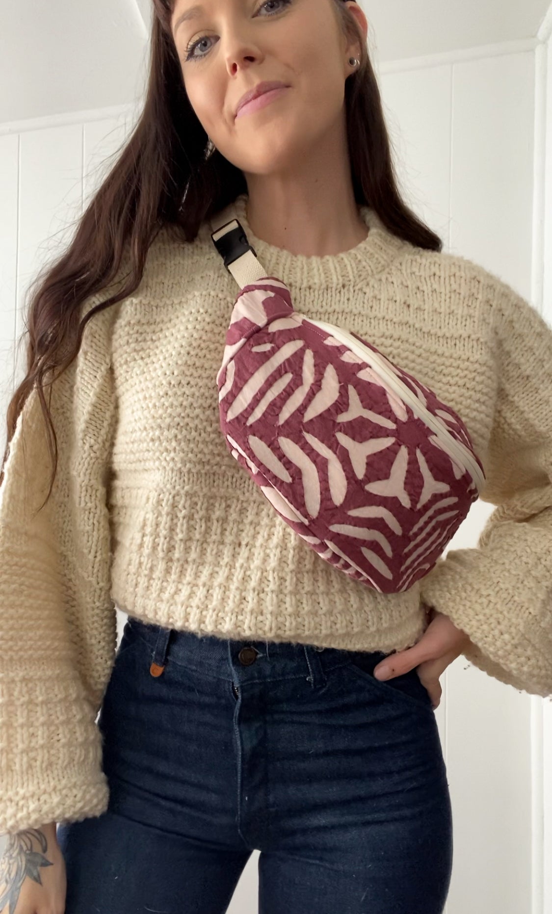 Upycled Vintage Blanket Fanny Pack