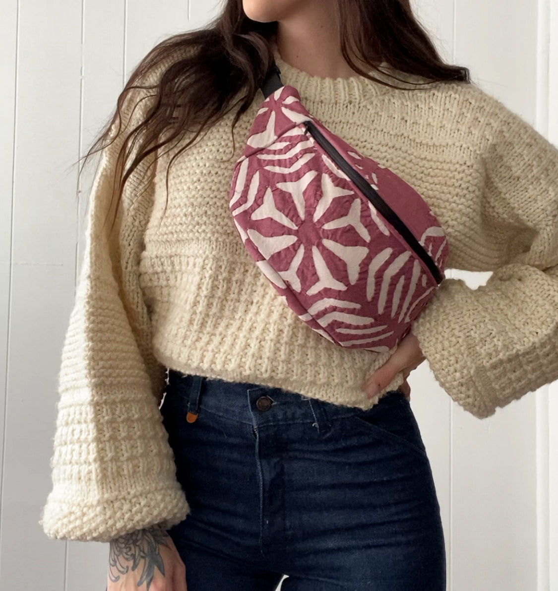 Upycled Vintage Blanket Fanny Pack