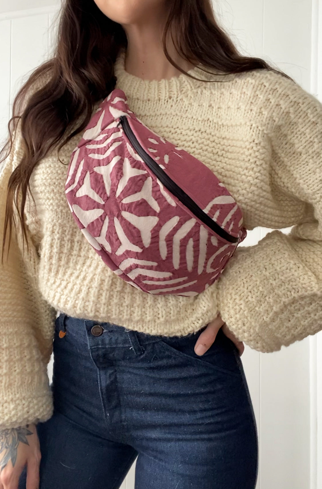 Upycled Vintage Blanket Fanny Pack