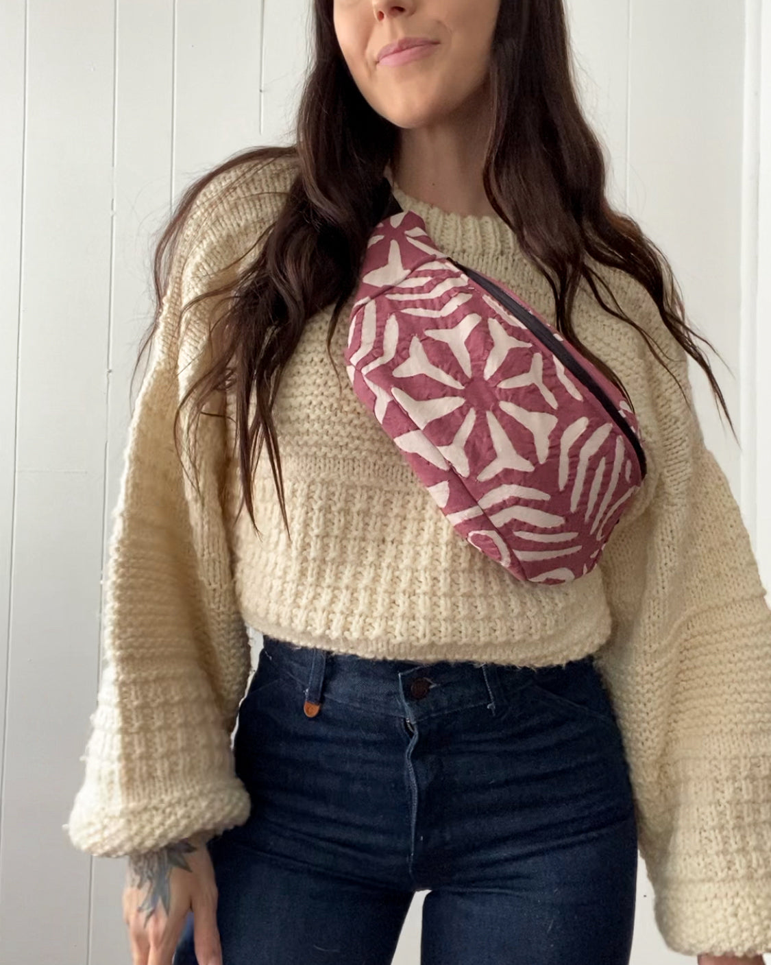 Upycled Vintage Blanket Fanny Pack