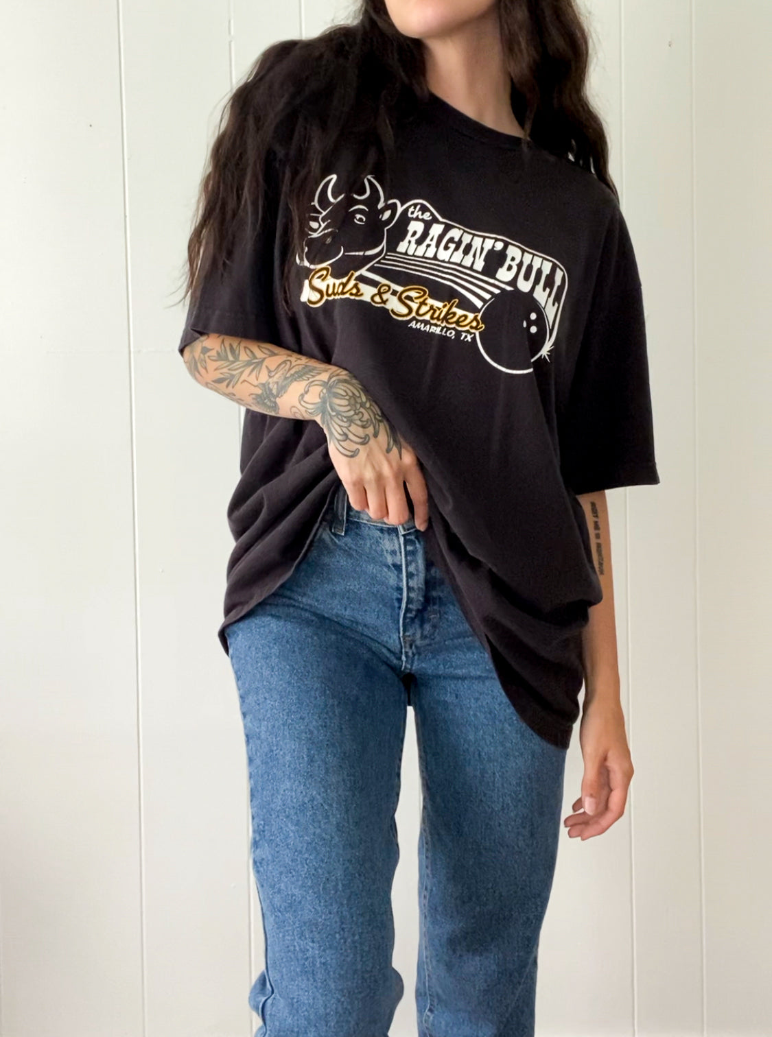 XL Vintage Ragin' Bull Bowling Tee