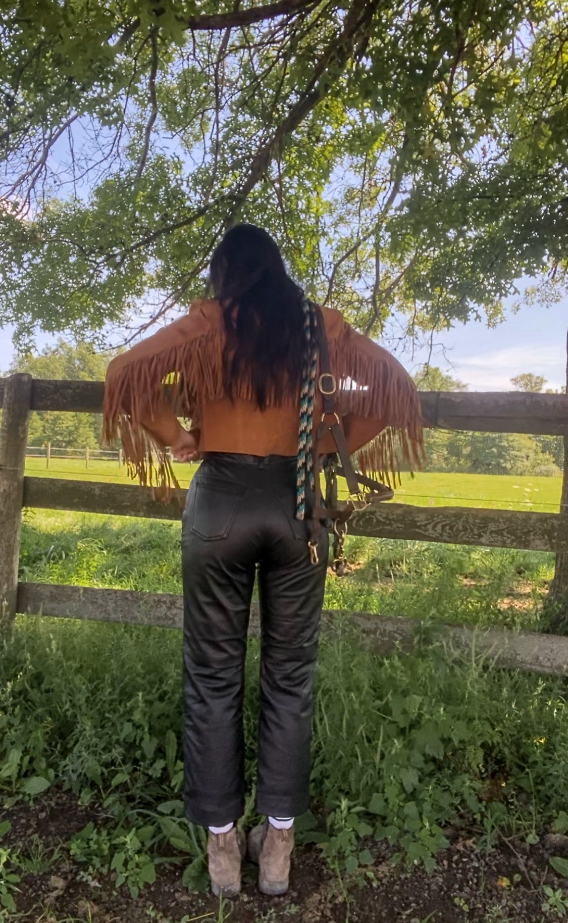 29"W Vintage Leather Pants by MIX