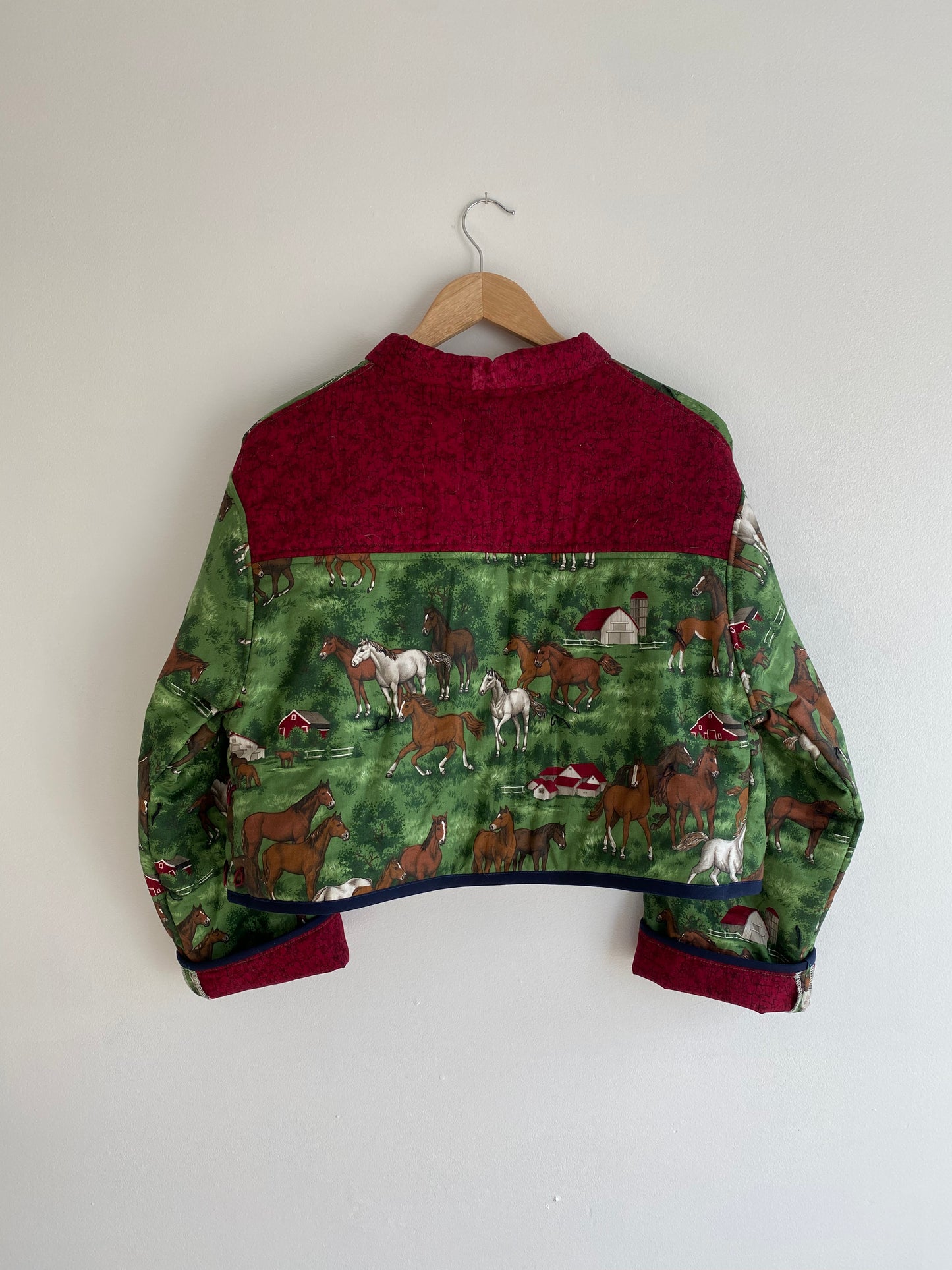 Upcycled Horse Quilt Jacket