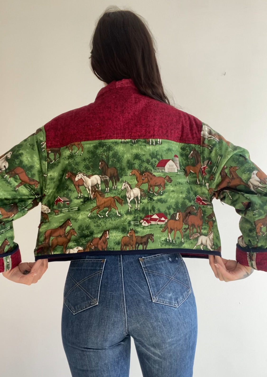 Upcycled Horse Quilt Jacket