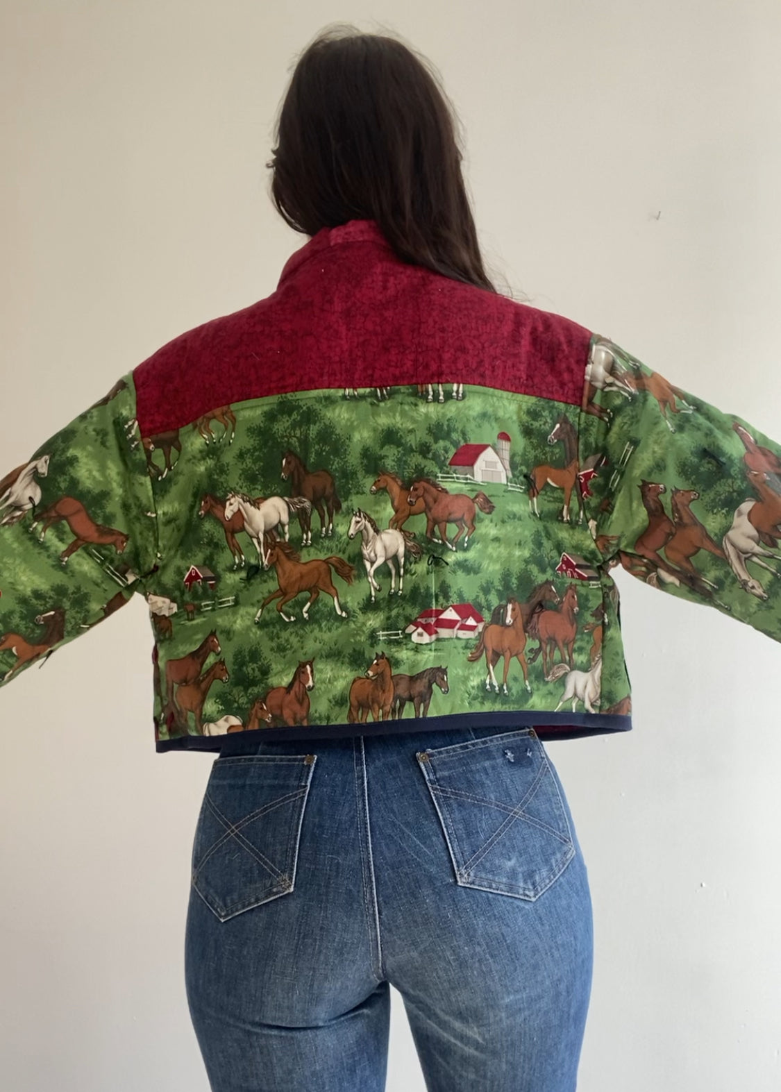 Upcycled Horse Quilt Jacket