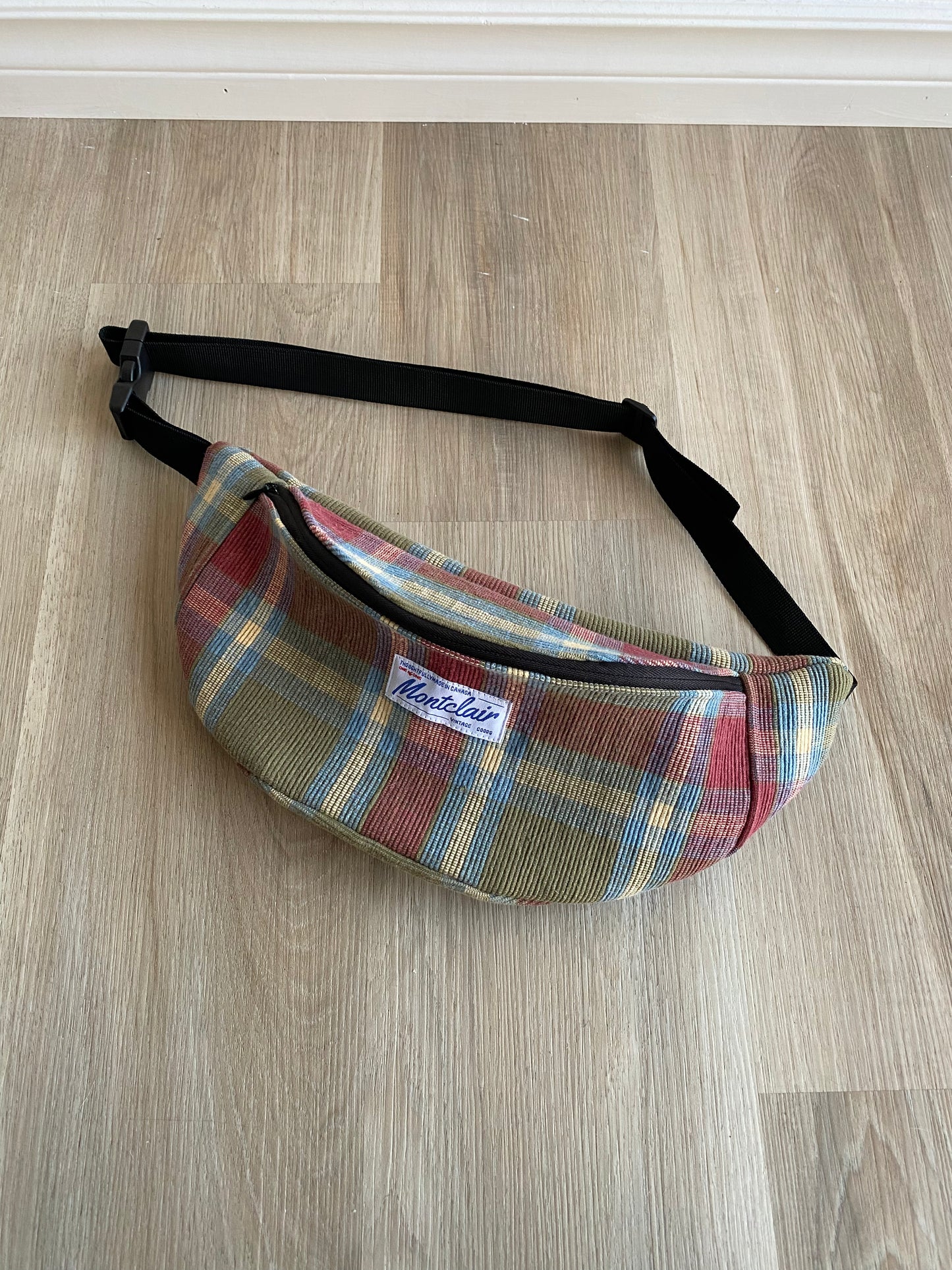 Upcycled Plaid Fanny Pack