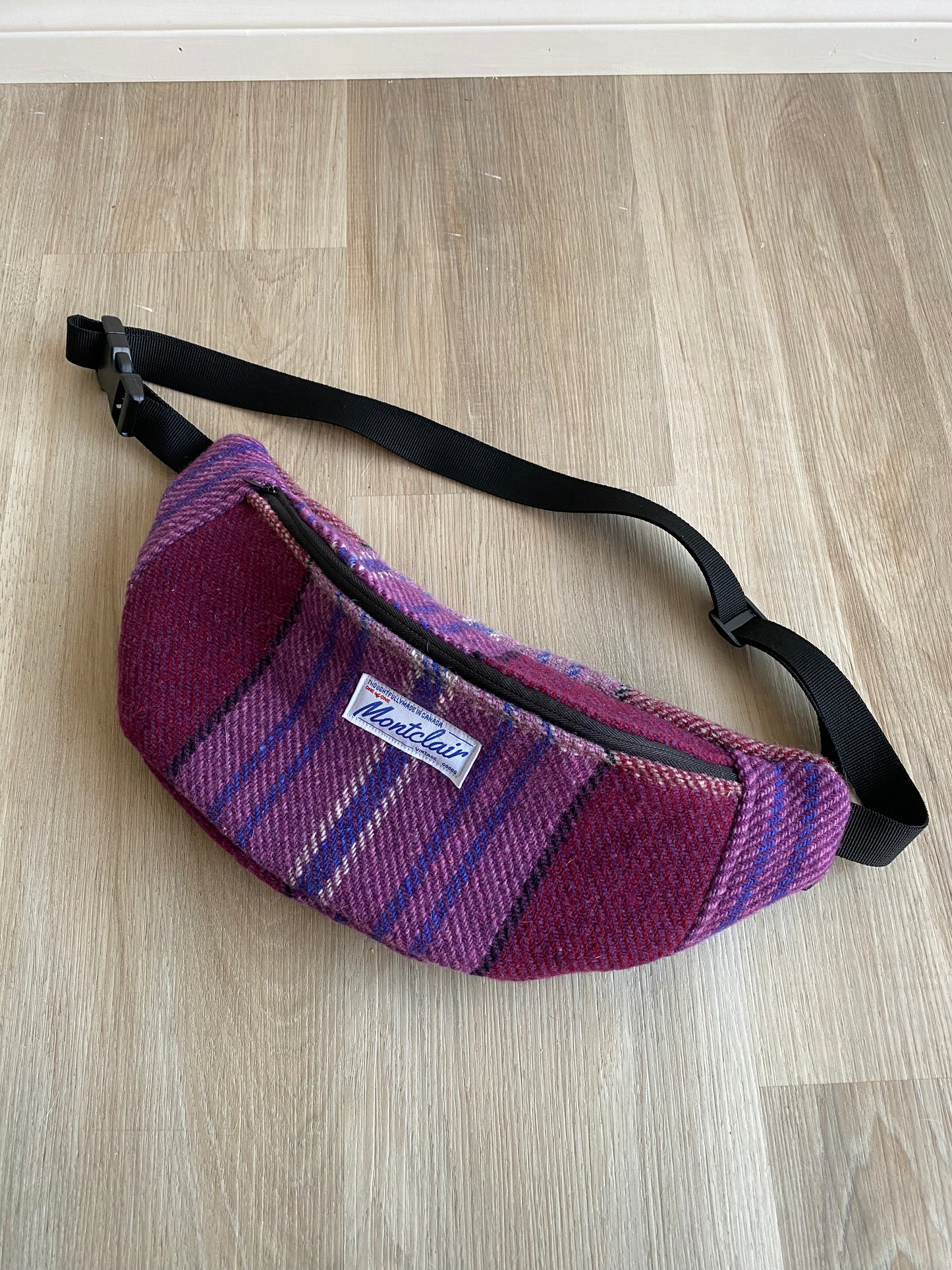 Upcycled Plaid Fanny Pack