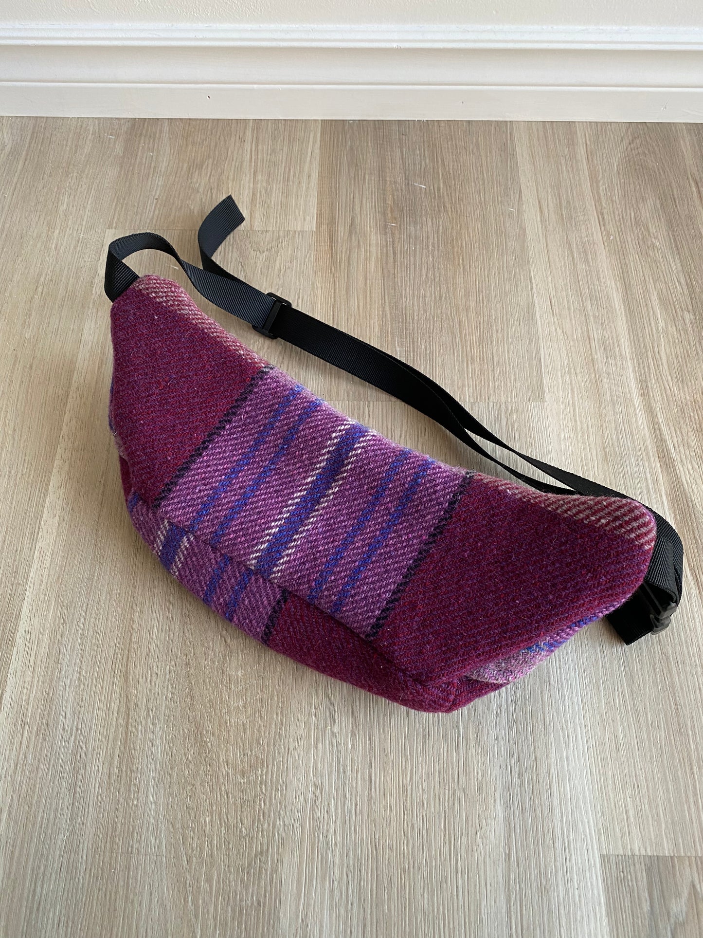 Upcycled Plaid Fanny Pack