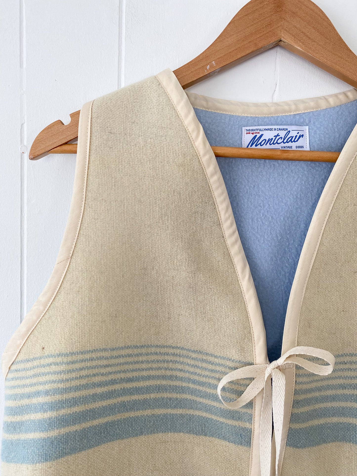 Upcycled Tie-Front Vest