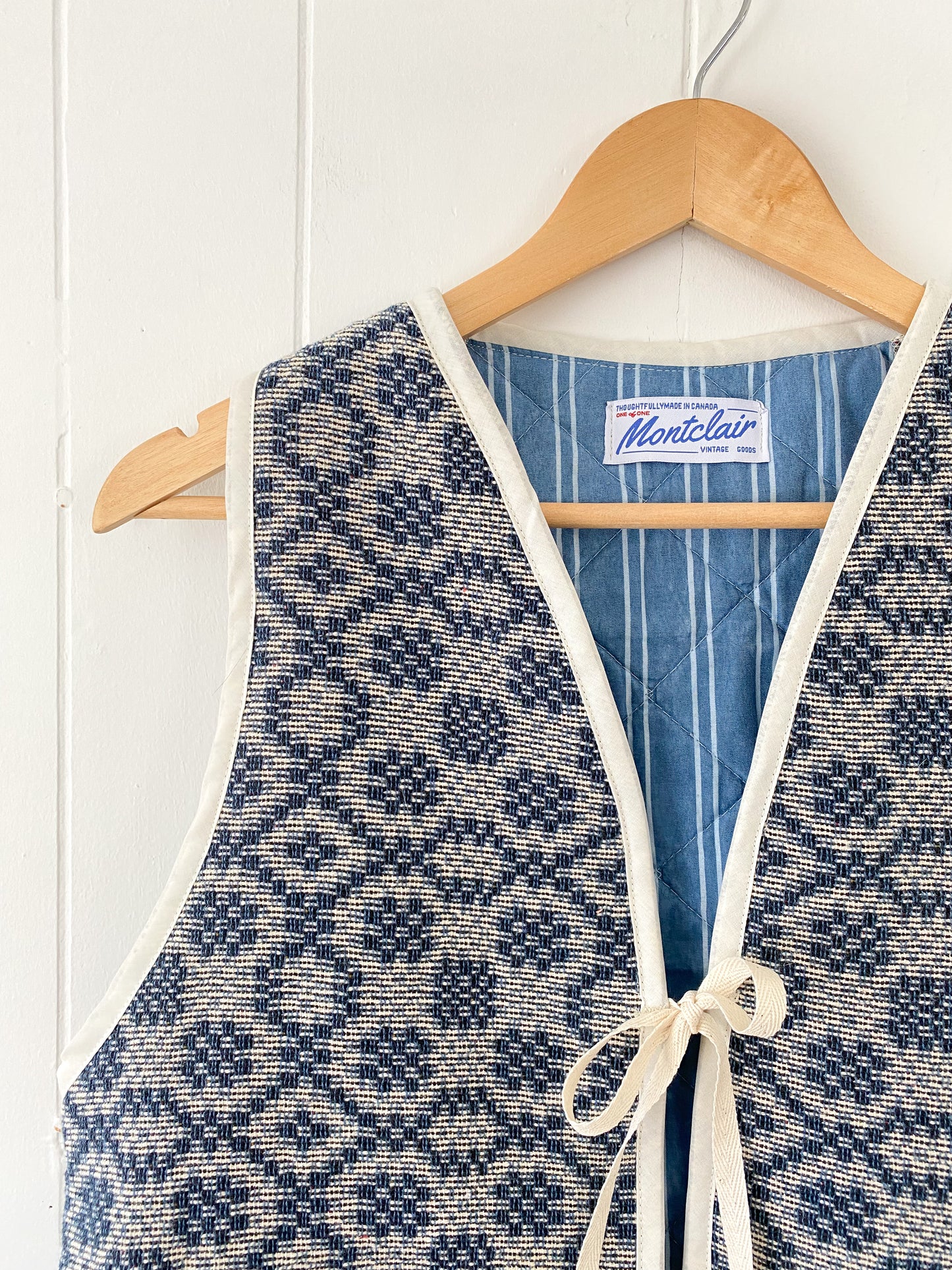 Upcycled Tie-Front Vest