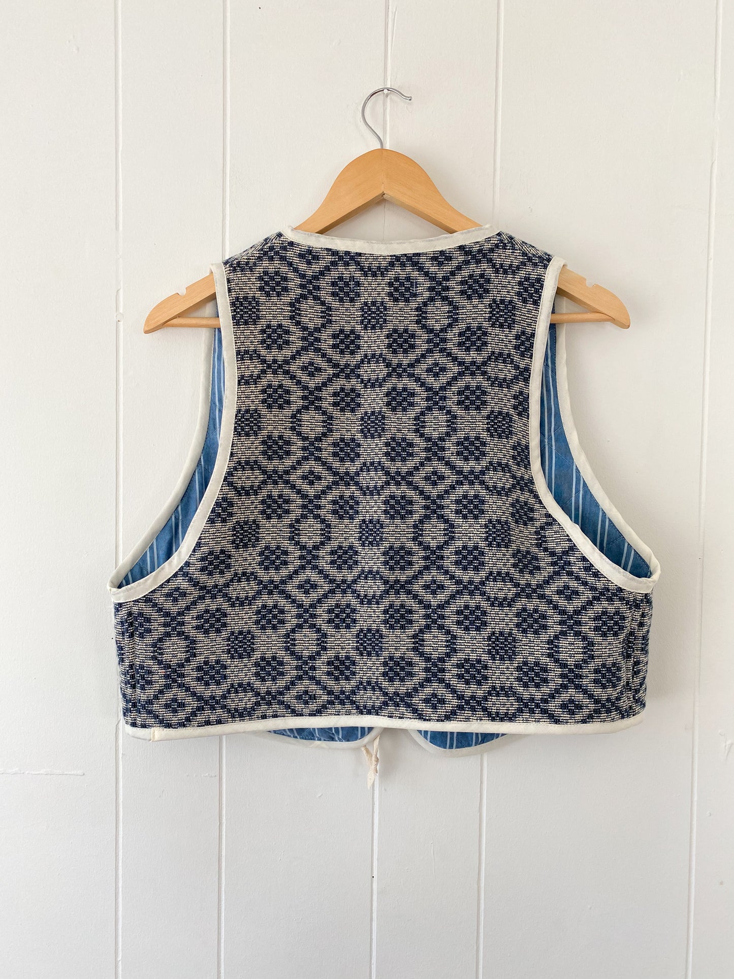 Upcycled Tie-Front Vest