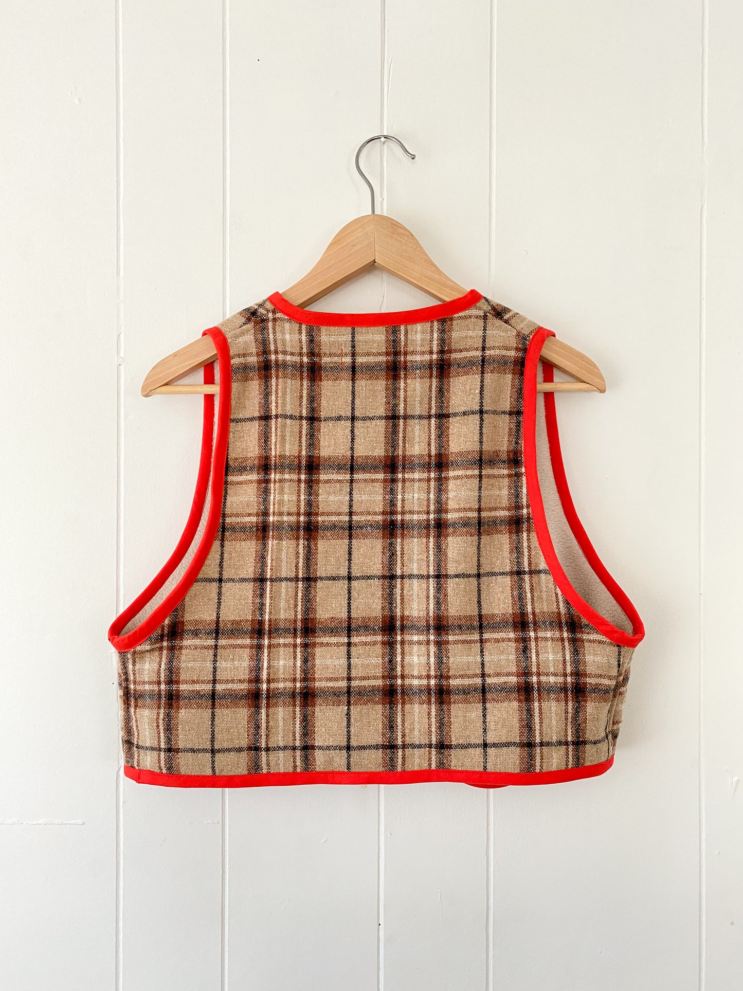 Upcycled Tie-Front Vest