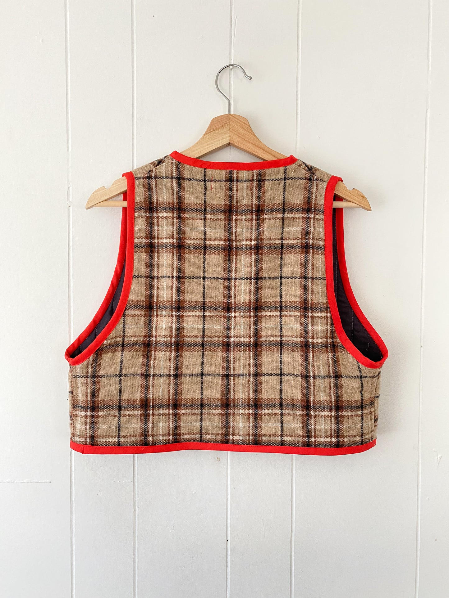 Upcycled Tie-Front Vest