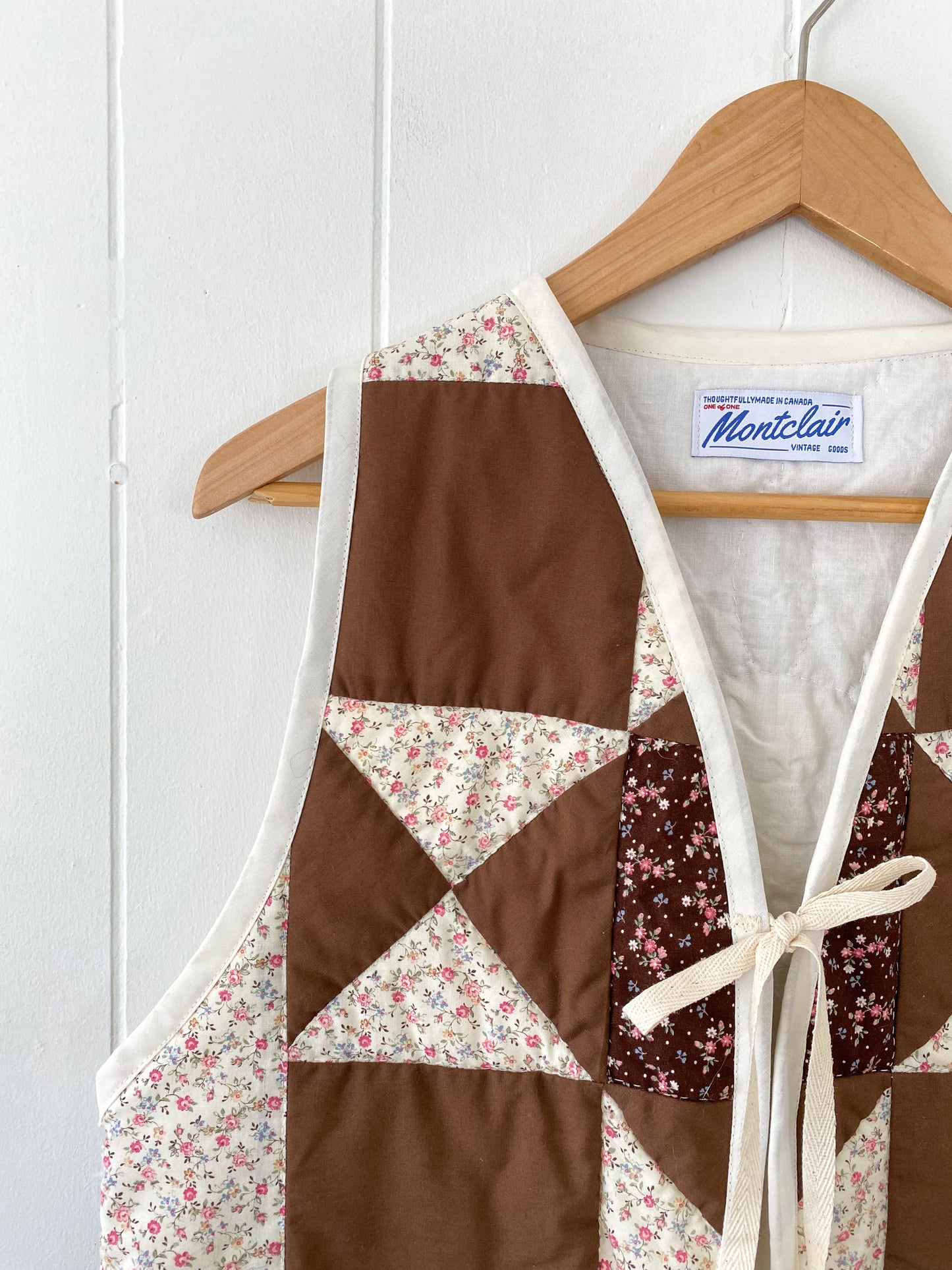 Upcycled Tie-Front Vest