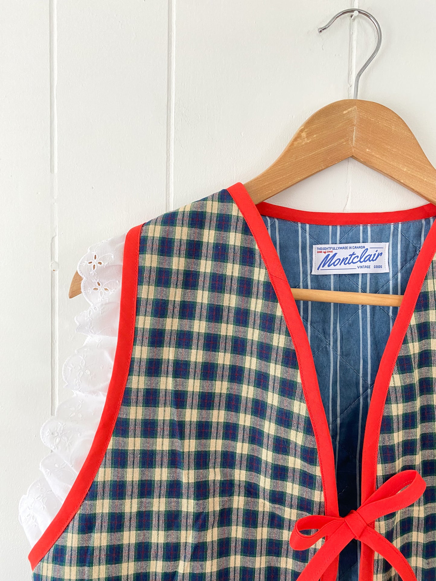Upcycled Tie-Front Vest