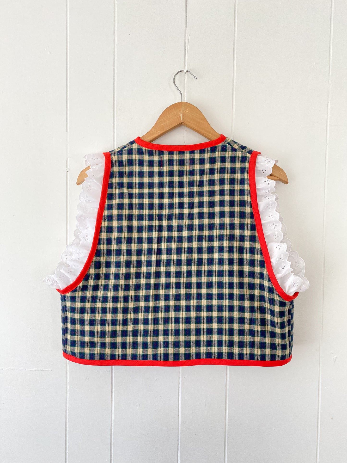 Upcycled Tie-Front Vest