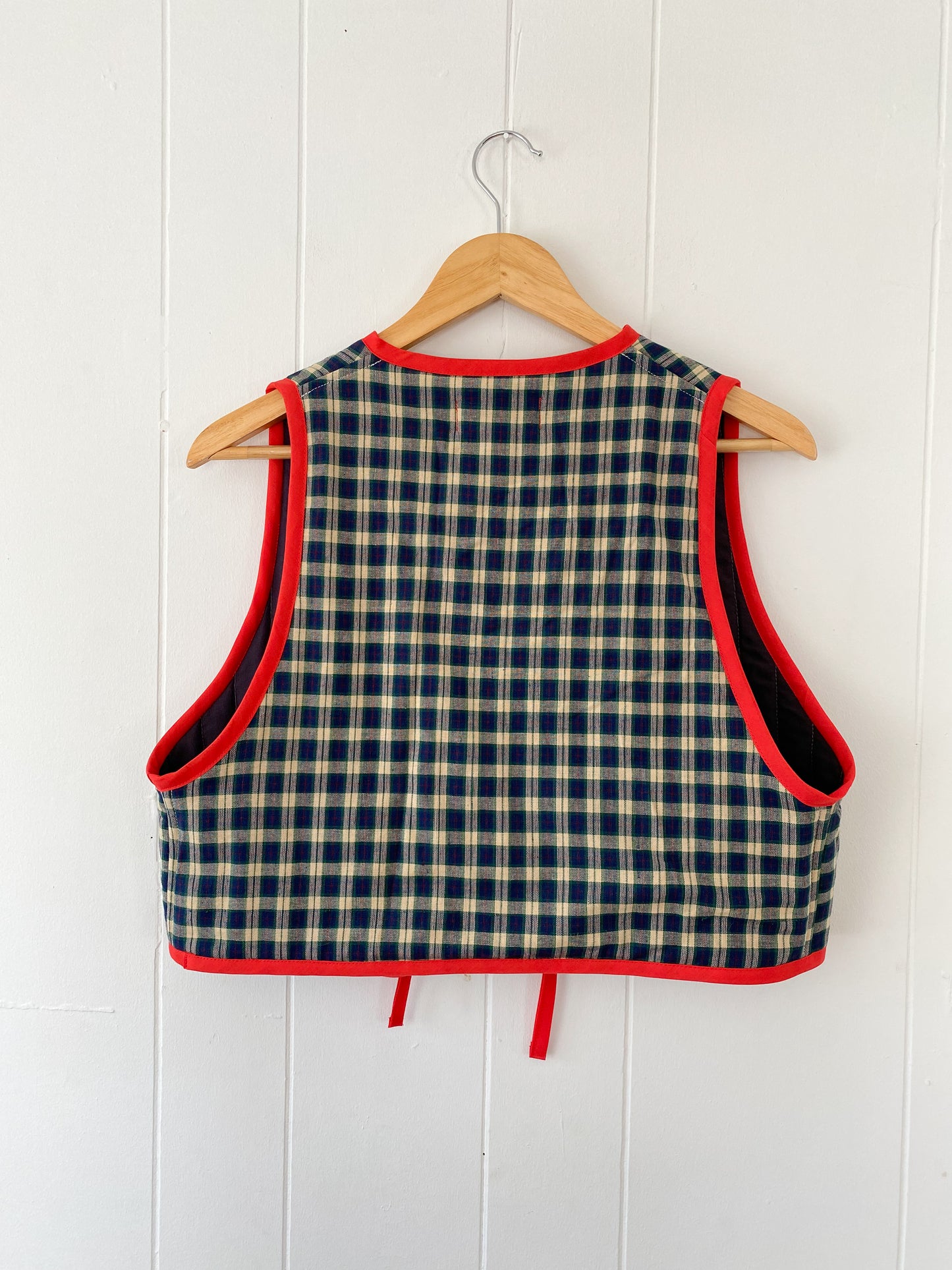 Upcycled Tie-Front Vest