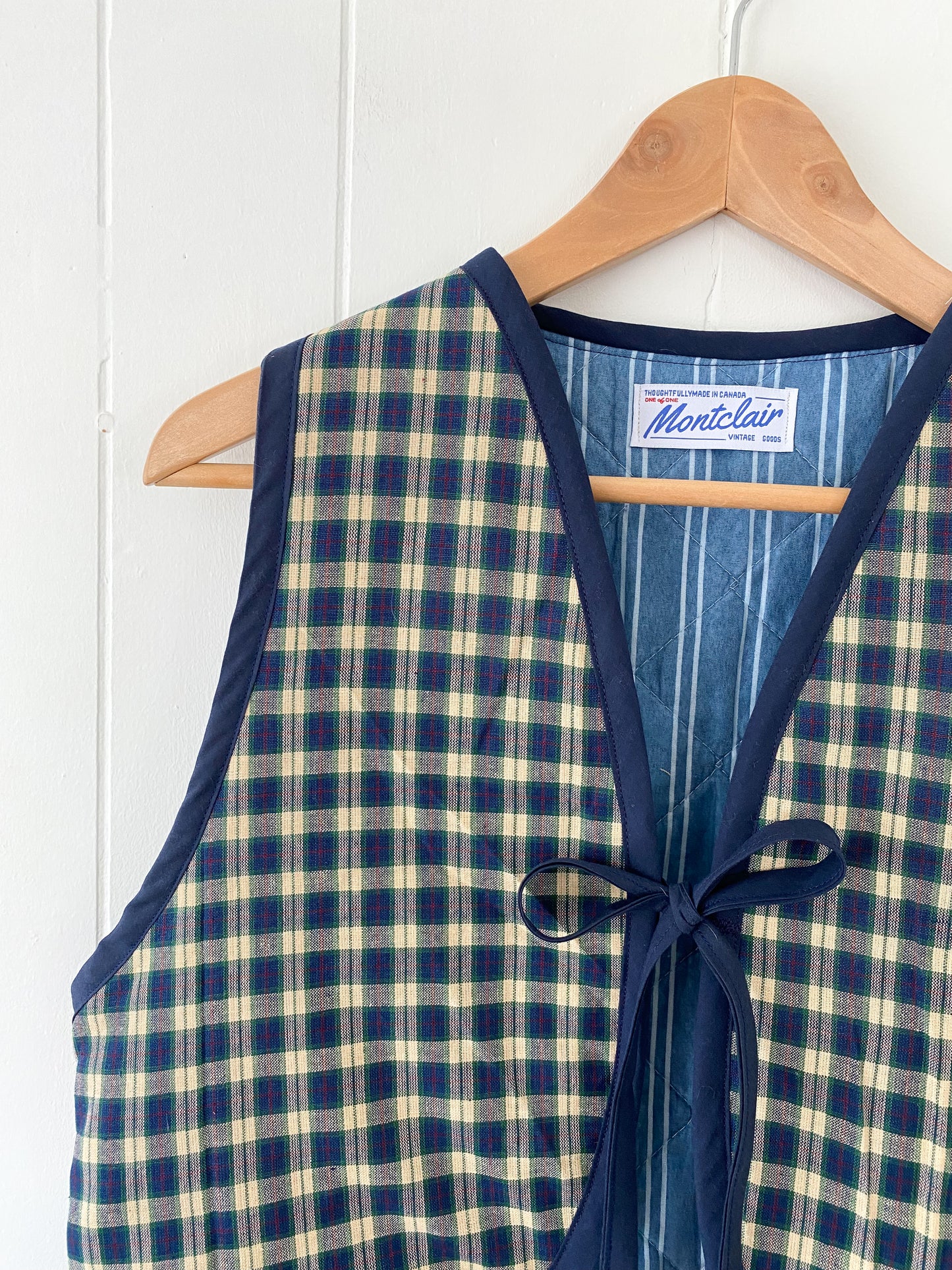 Upcycled Tie-Front Vest