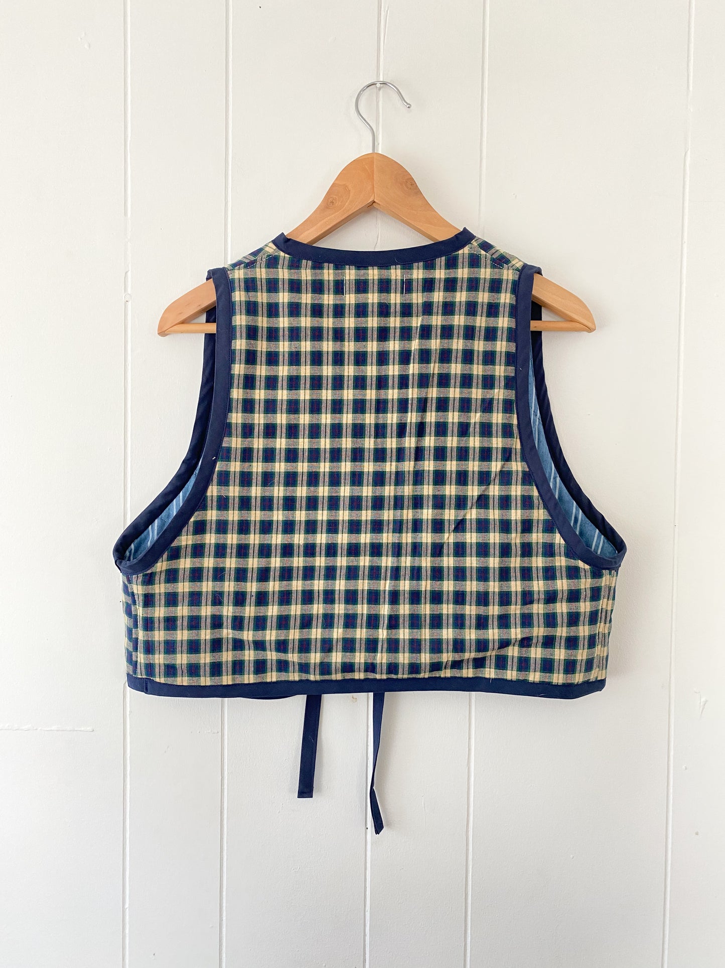 Upcycled Tie-Front Vest