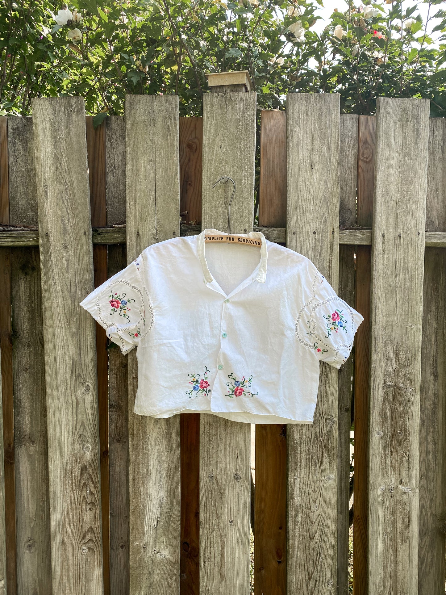 Upcycled Embroidered Blouse