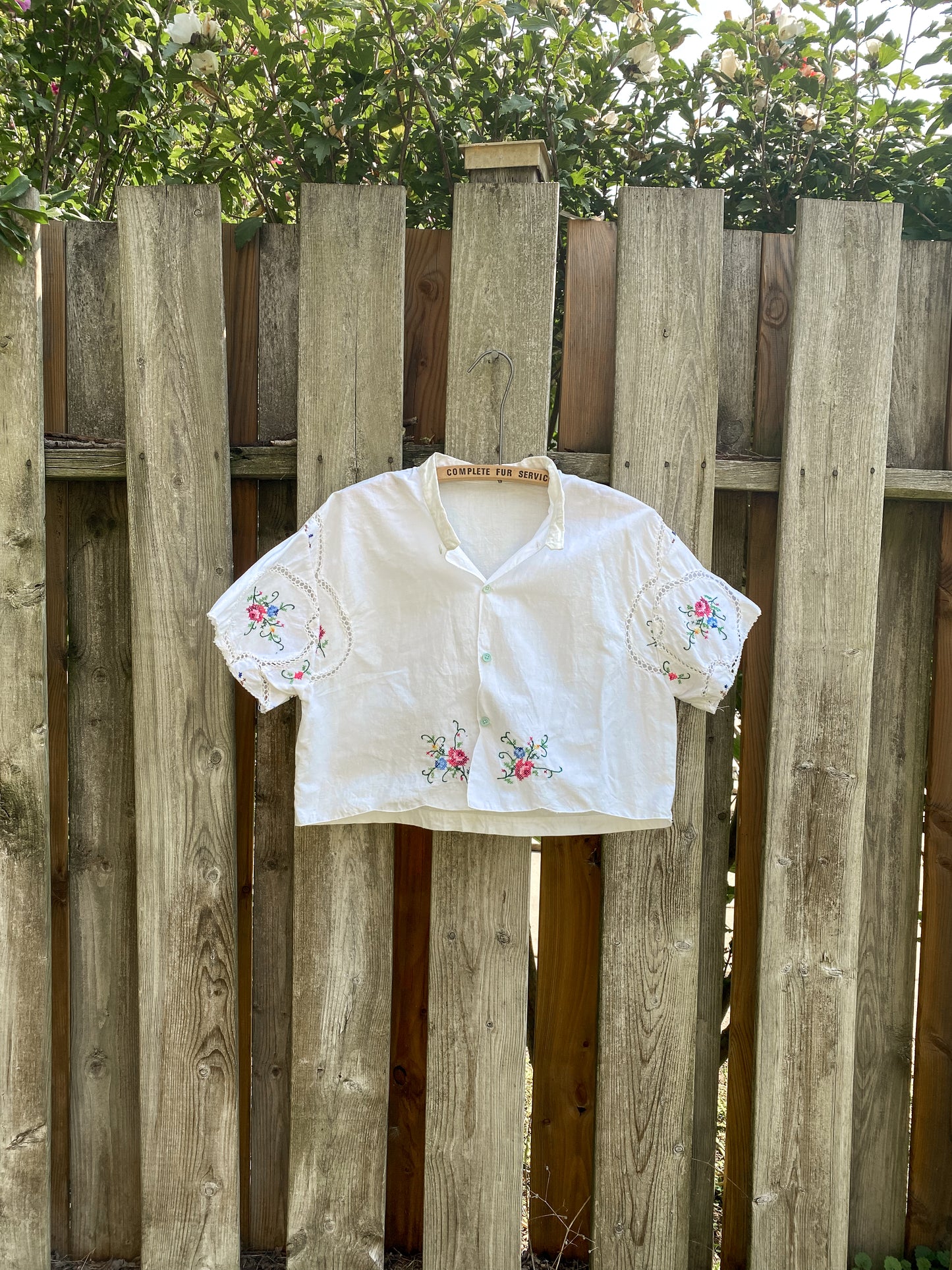 Upcycled Embroidered Blouse