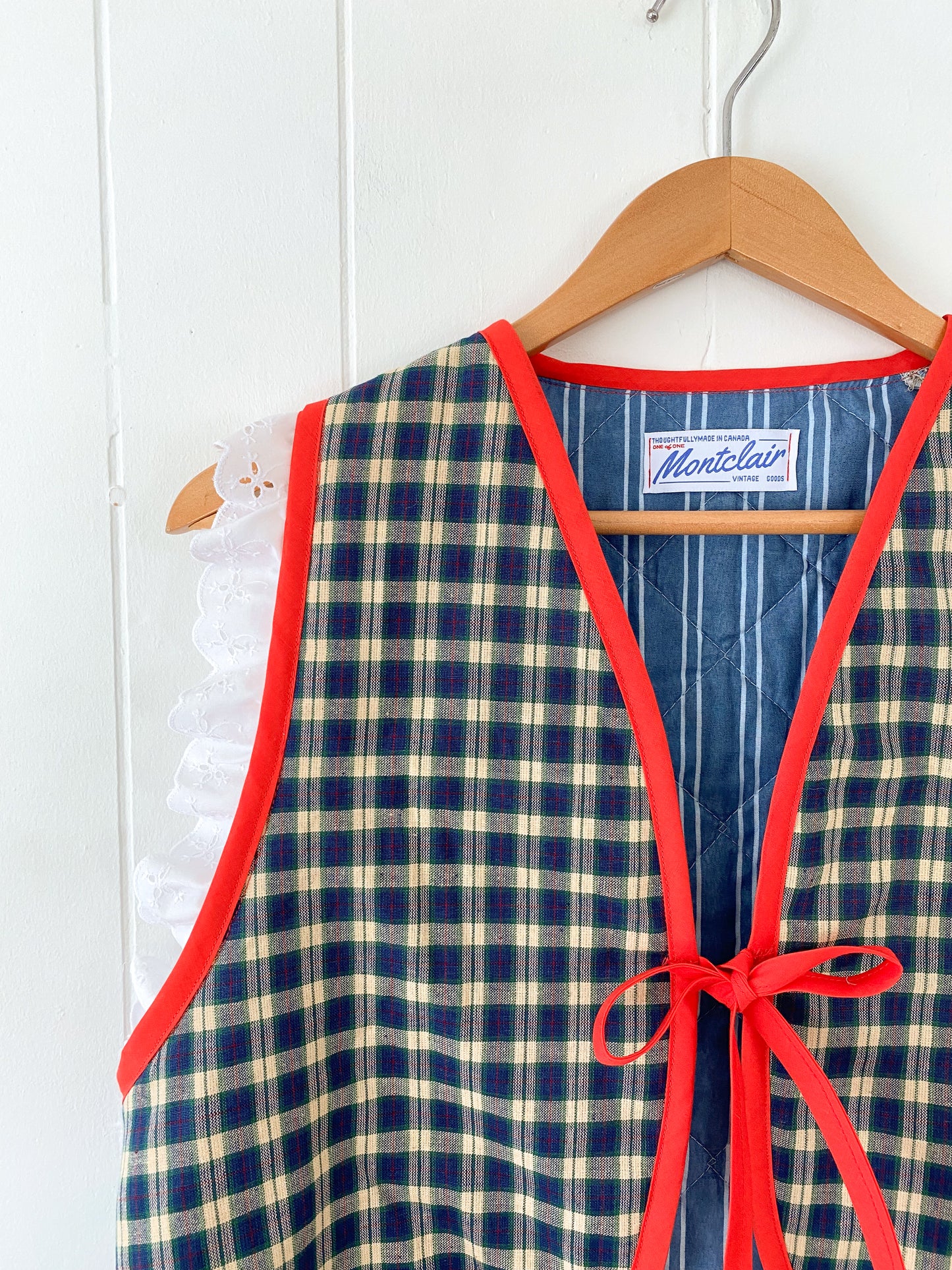 Upcycled Tie-Front Vest