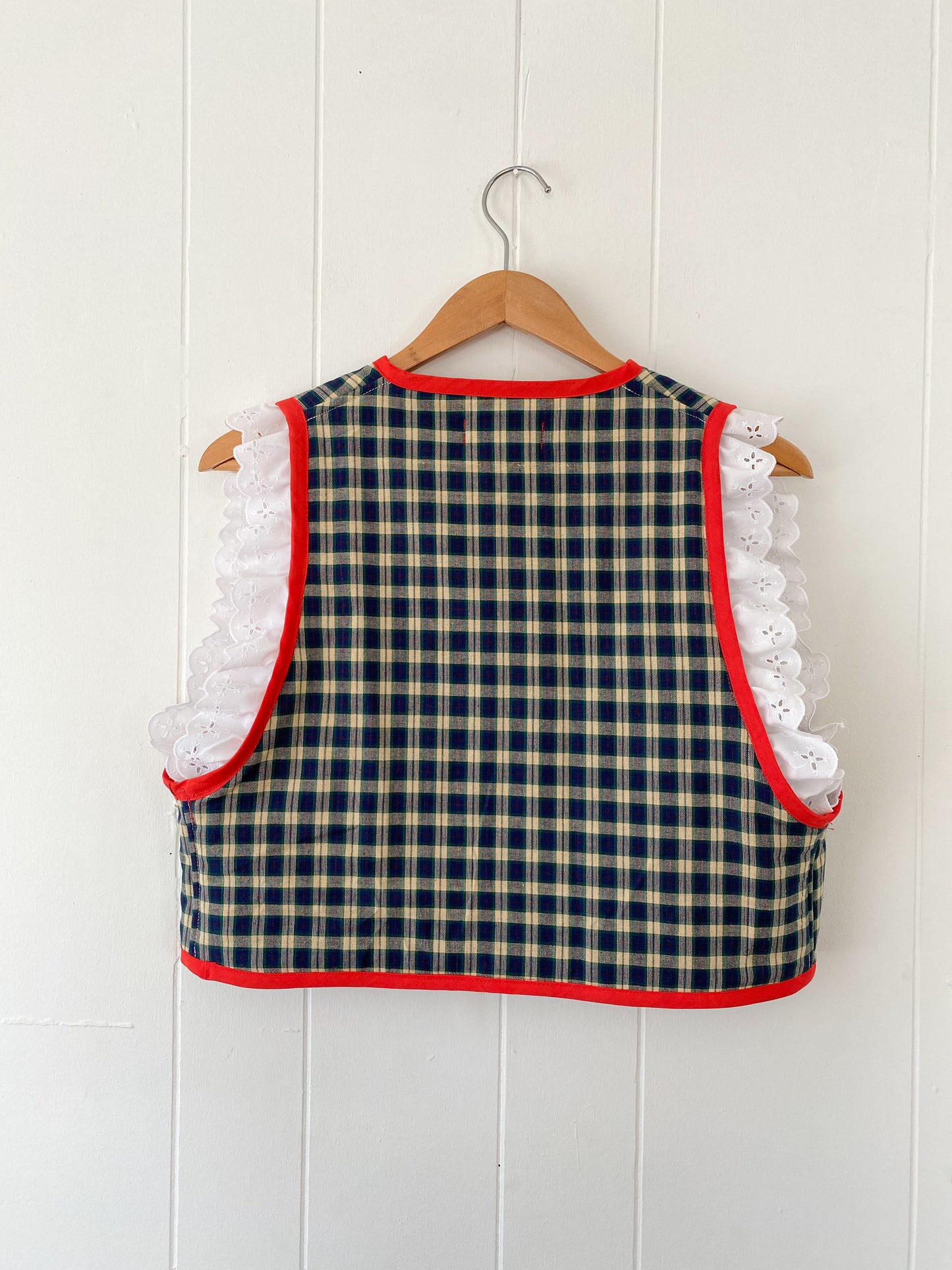 Upcycled Tie-Front Vest