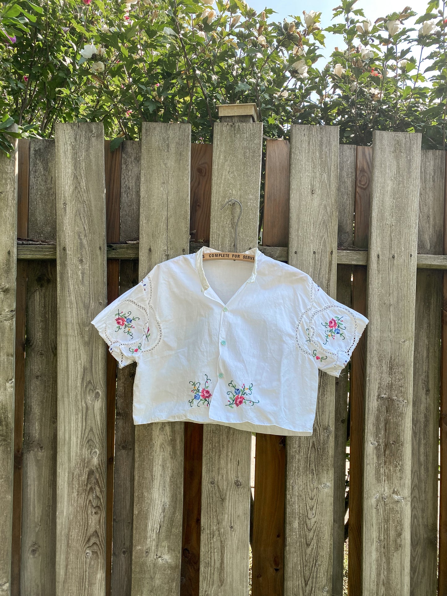 Upcycled Embroidered Blouse