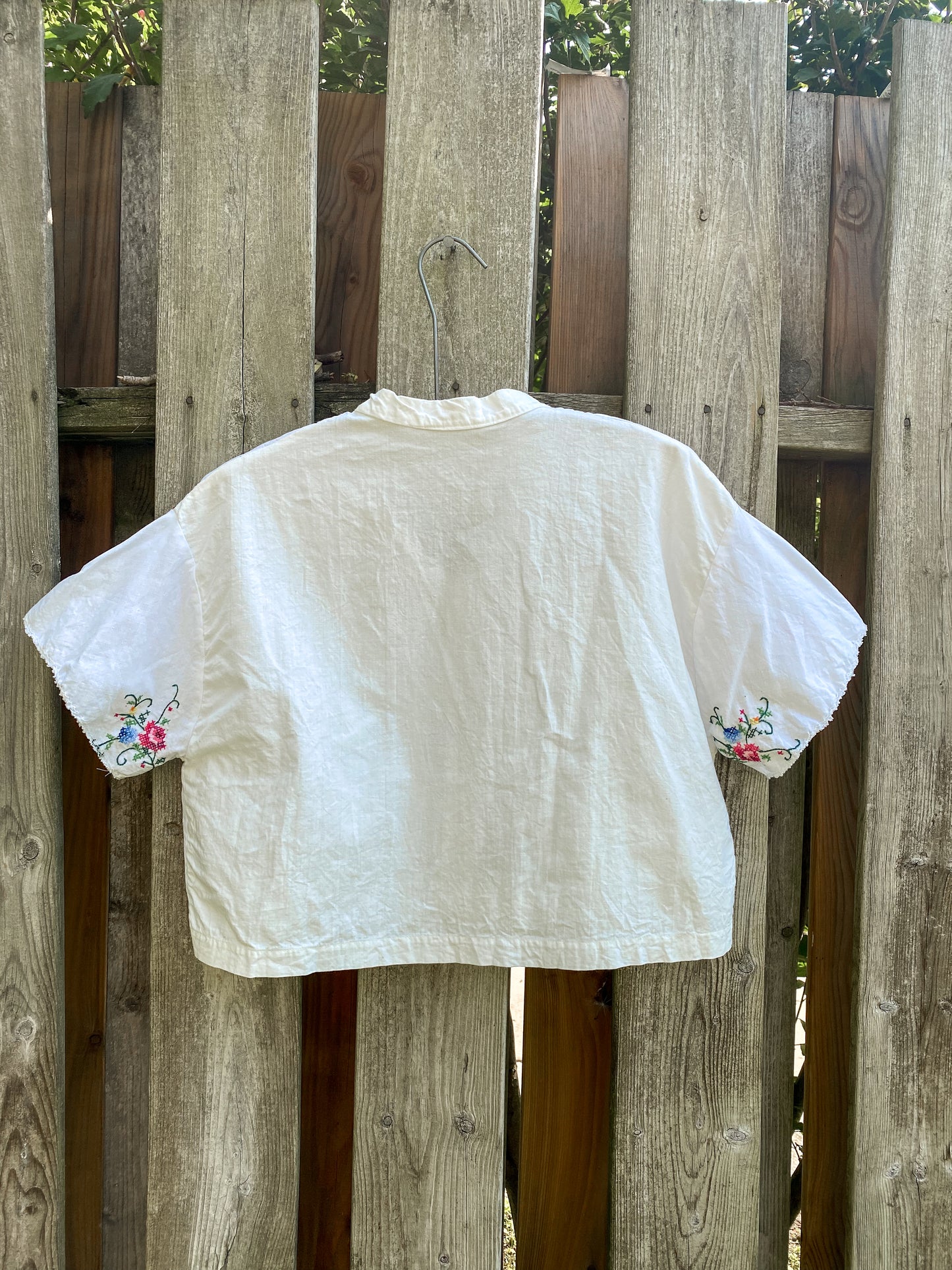 Upcycled Embroidered Blouse