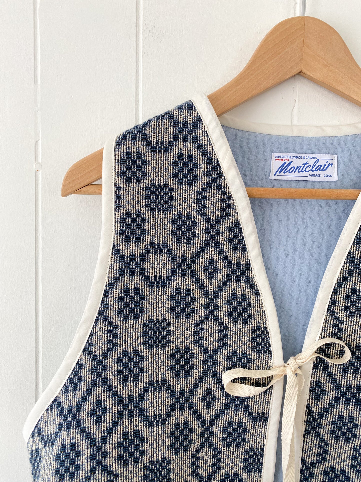 Upcycled Tie-Front Vest