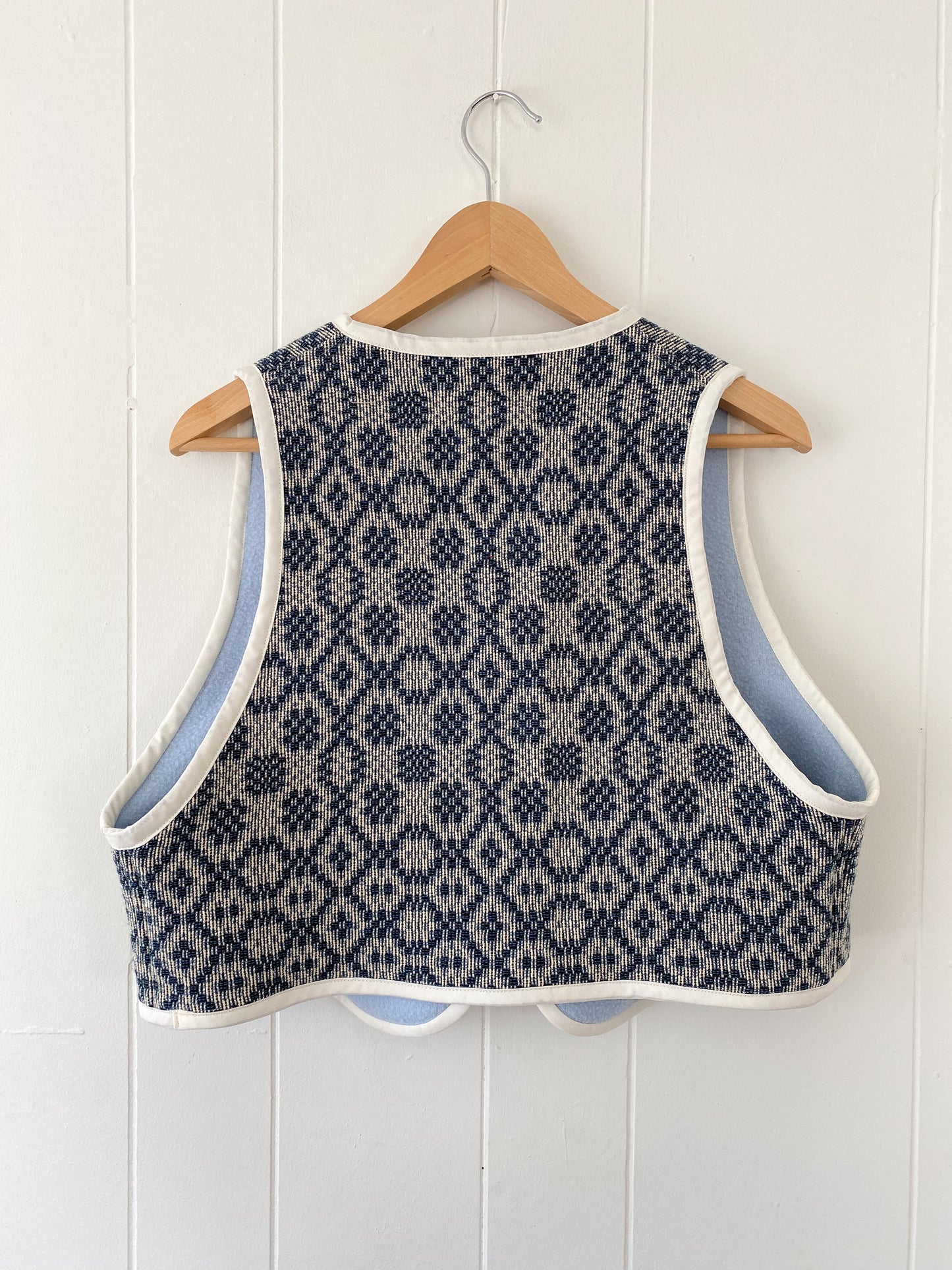 Upcycled Tie-Front Vest