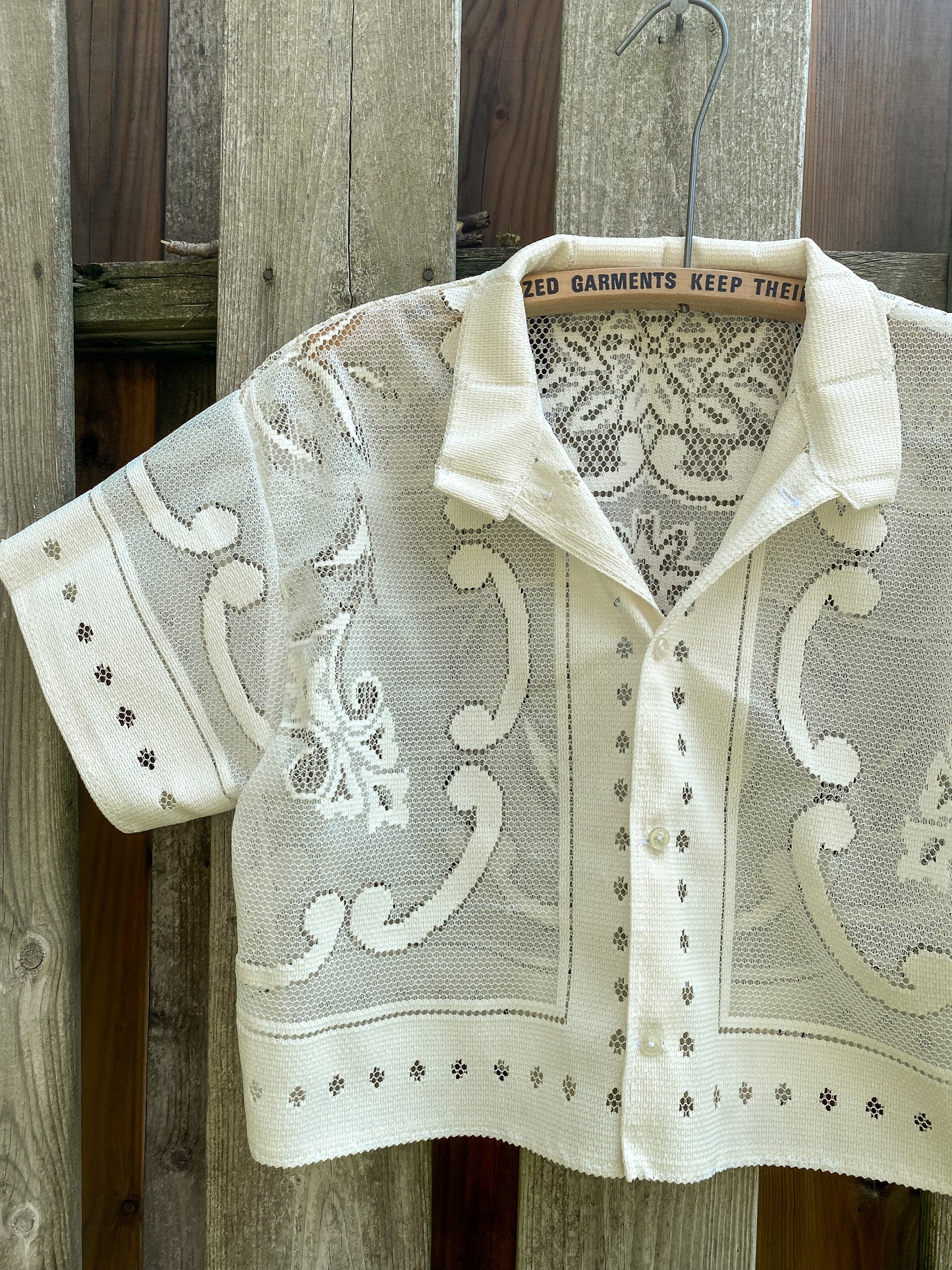 Upcycled Lace Blouse