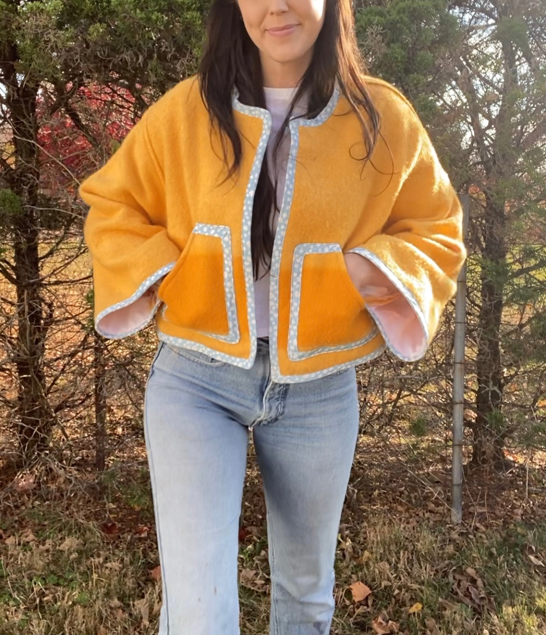 Upcycled Wool Blend Jacket