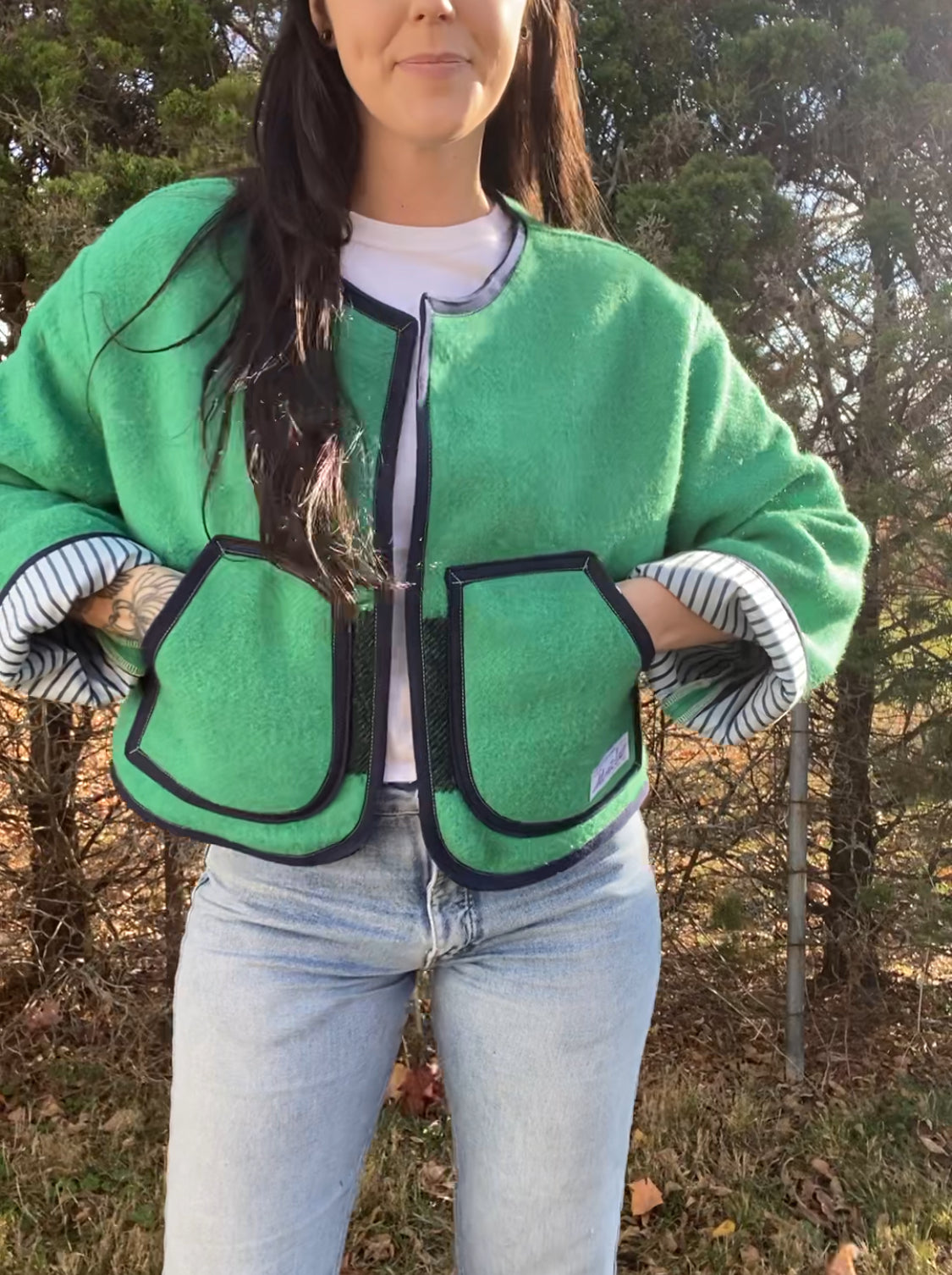 Upcycled Wool Blend Jacket