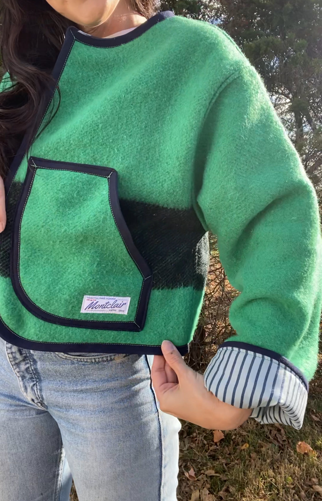 Upcycled Wool Blend Jacket