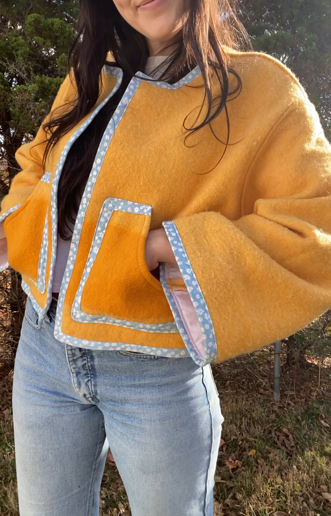 Upcycled Wool Blend Jacket
