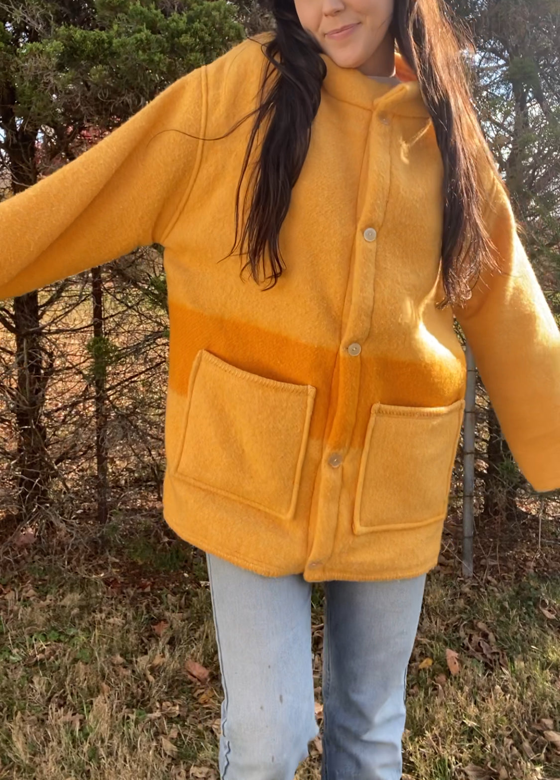 Upcycled Wool Blend Jacket