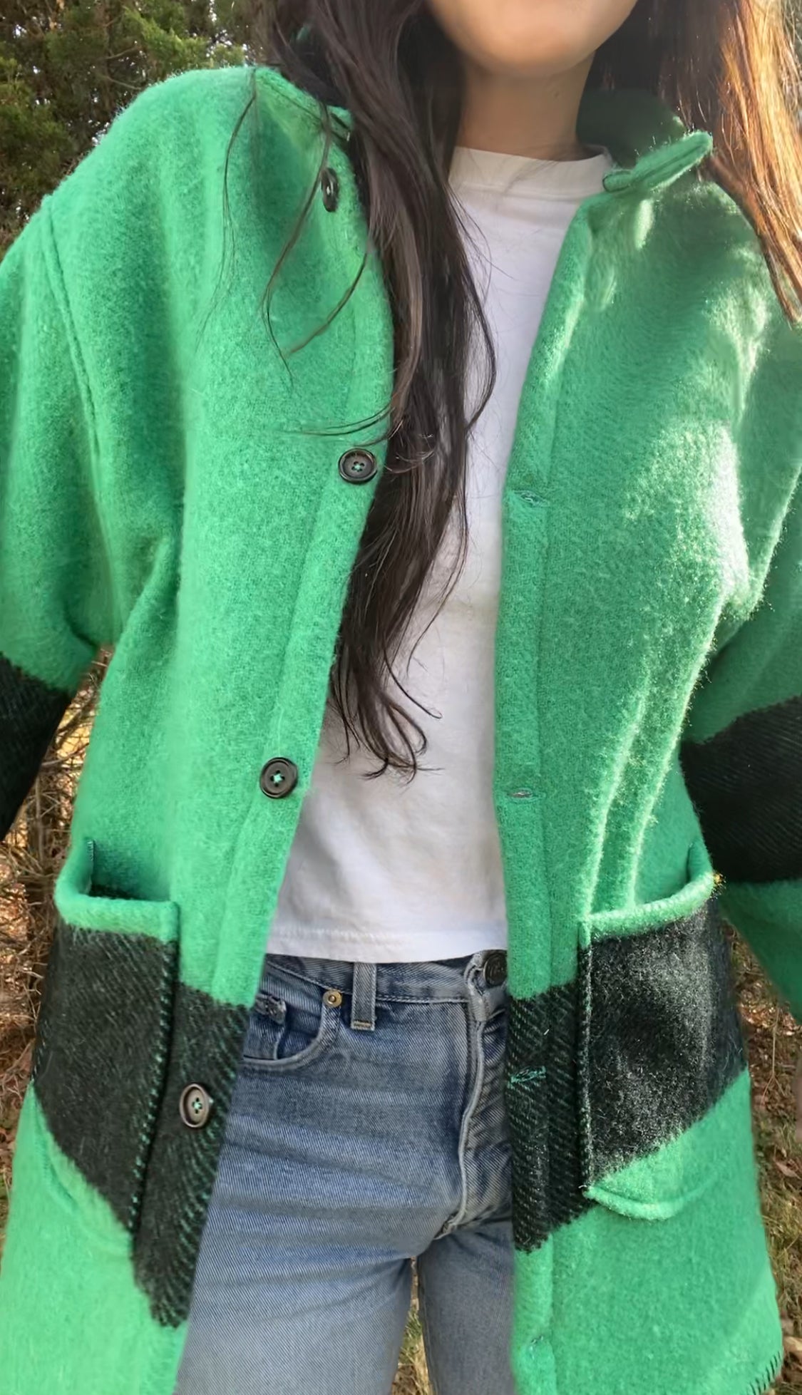 Upcycled Wool Blend Jacket